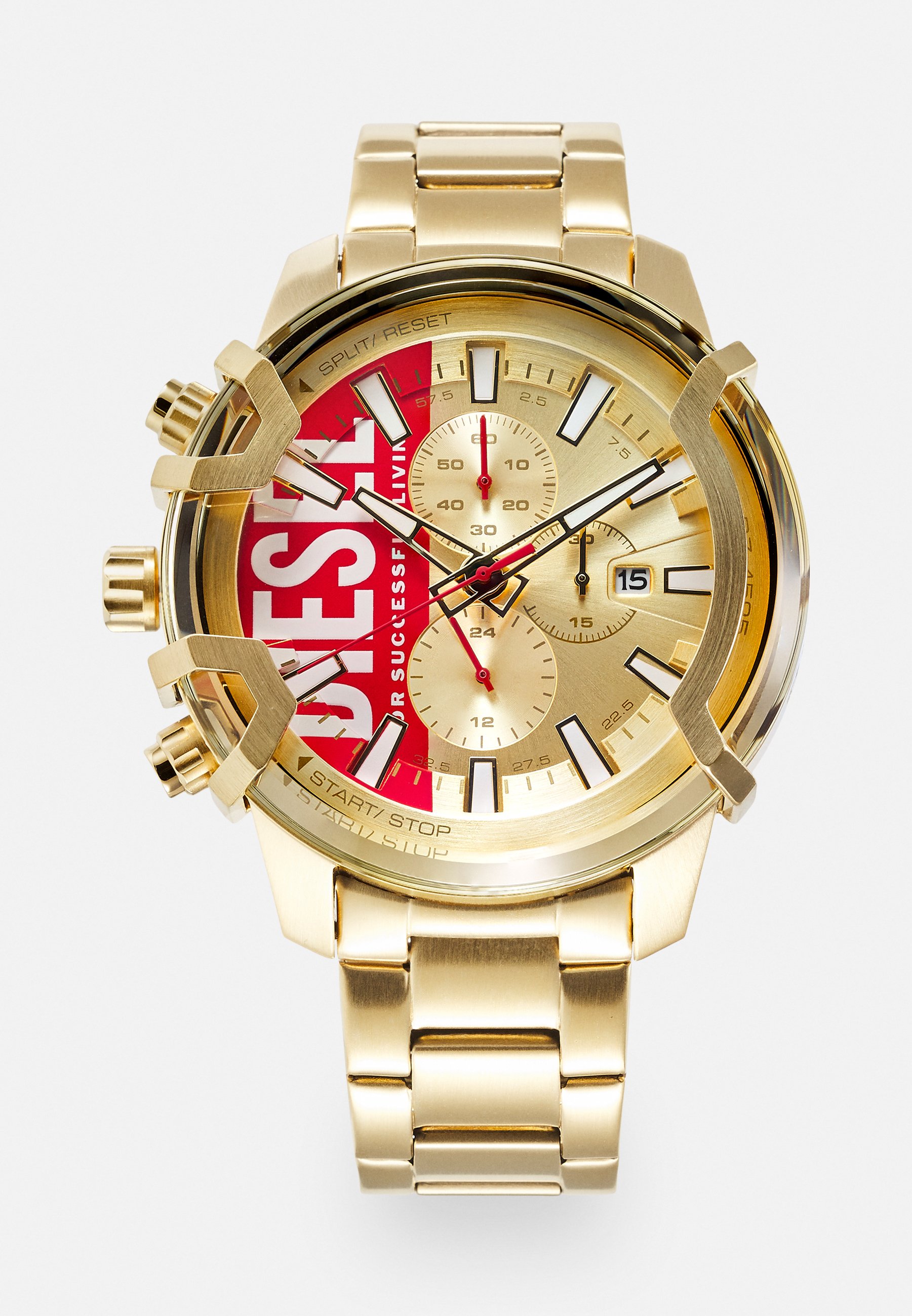 Diesel GRIFFED - Chronograph watch - gold-coloured