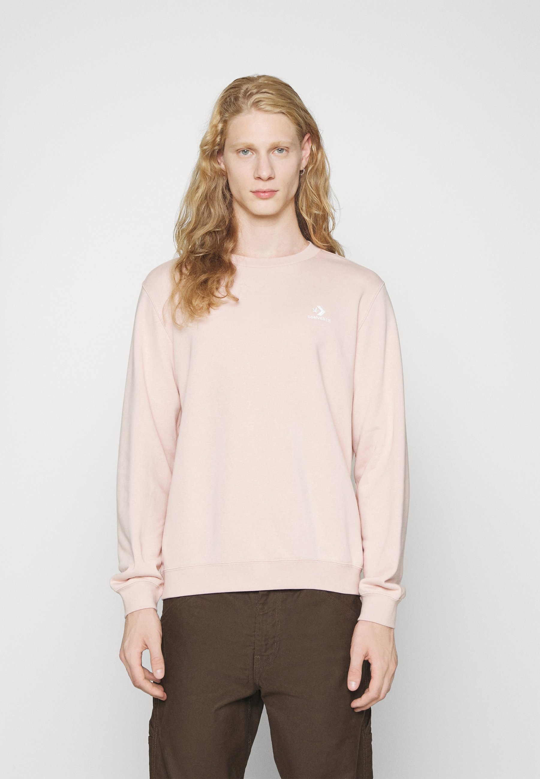 Converse GO-TO EMBROIDERED STAR STANDARD - Sweatshirt - pink sage/light pink