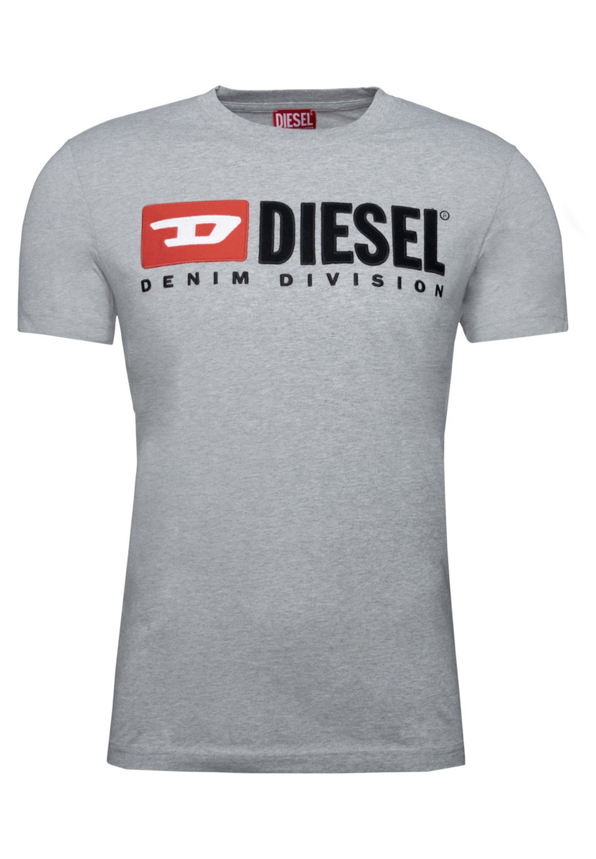 Diesel T-DIEGOR-DIV   - Print T-shirt - grey melange a grai cb/grey