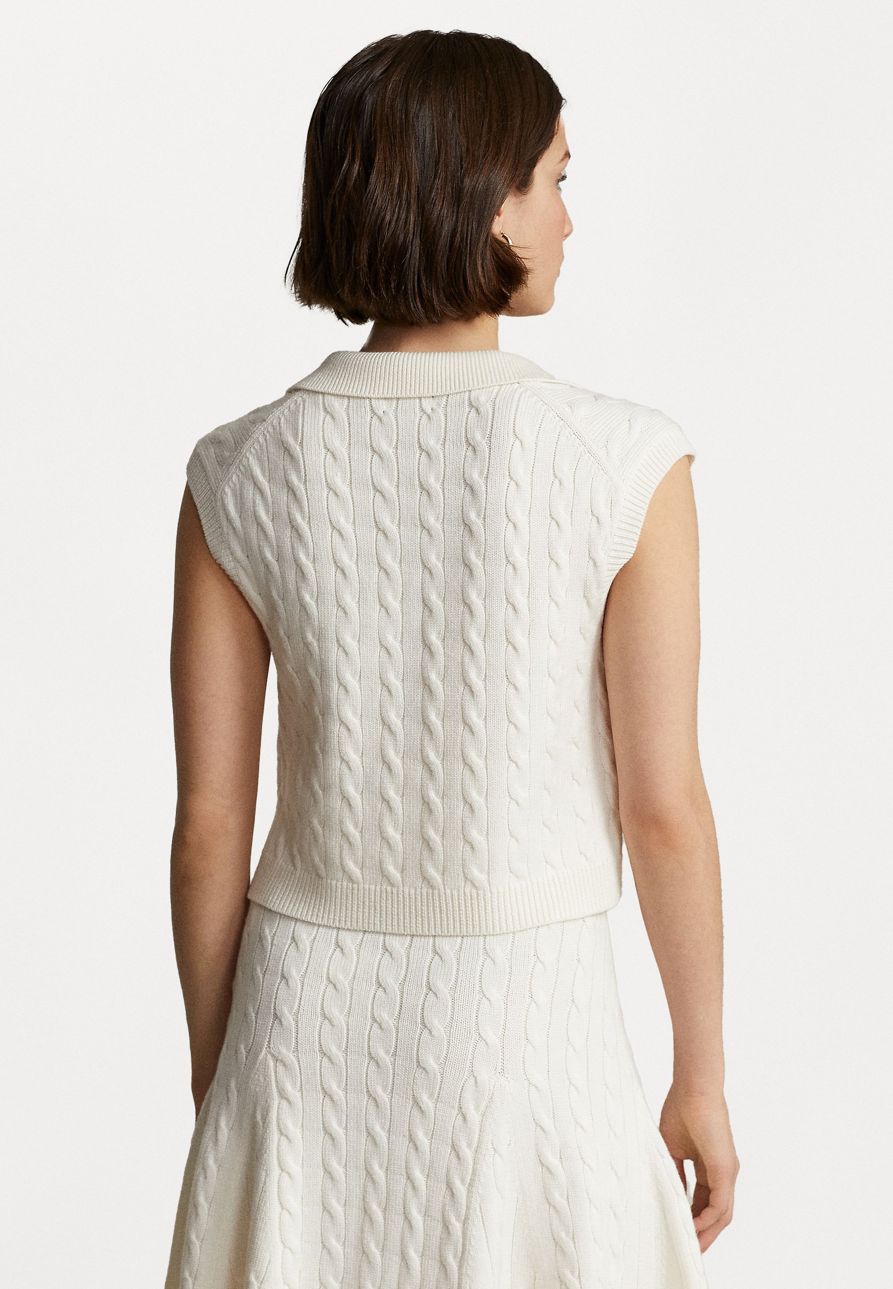 Polo Ralph Lauren SLEEVELESS - Jumper - cream/off-white