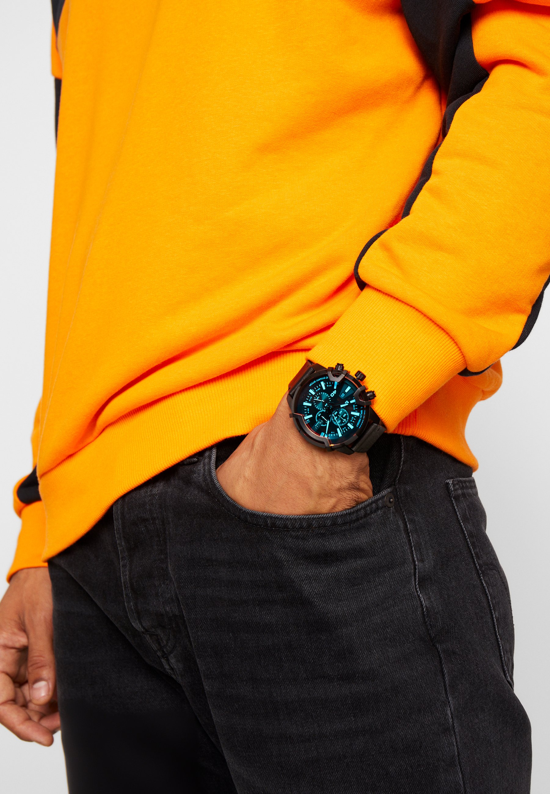 Diesel GRIFFED - Chronograph watch - black