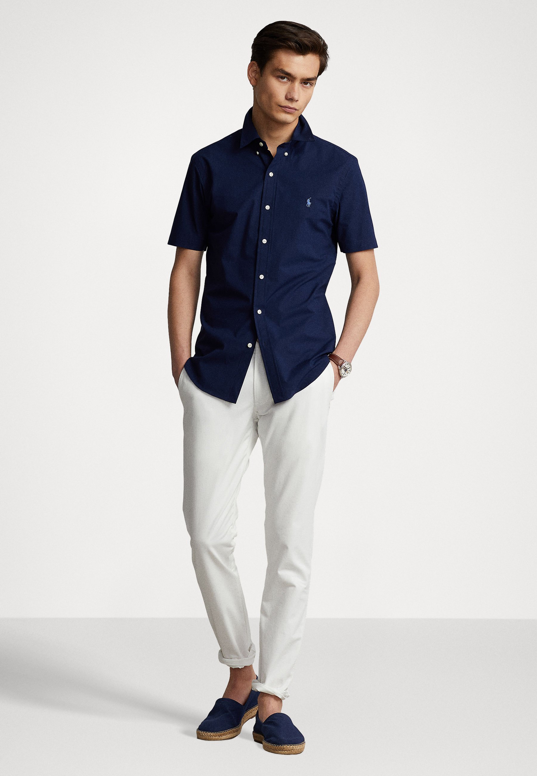 Polo Ralph Lauren SHORT SLEEVE SPORT SHIRT - Shirt - newport navy/dark blue