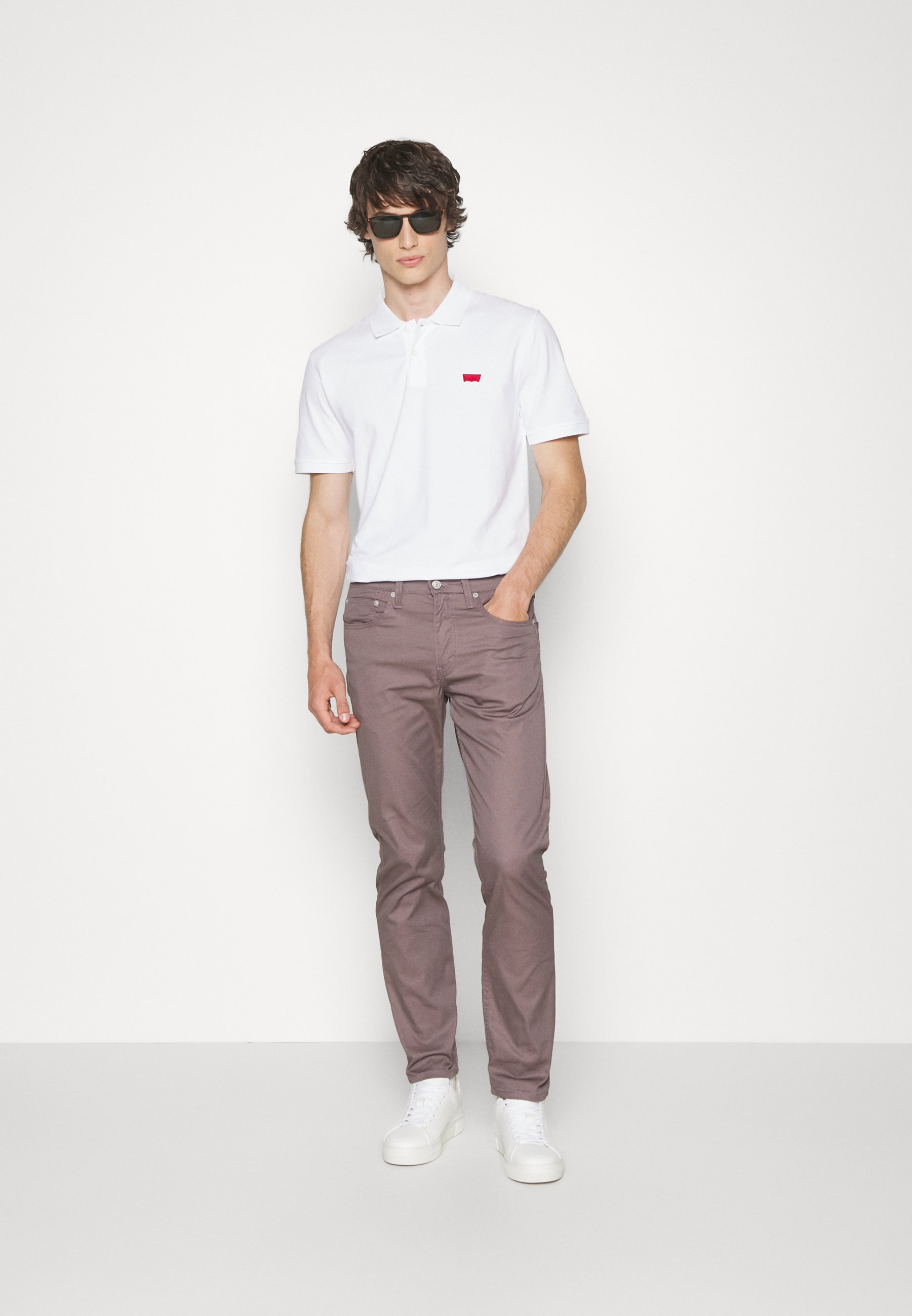 Levi's® SLIM HOUSEMARK POLO - Polo shirt - bright white/white