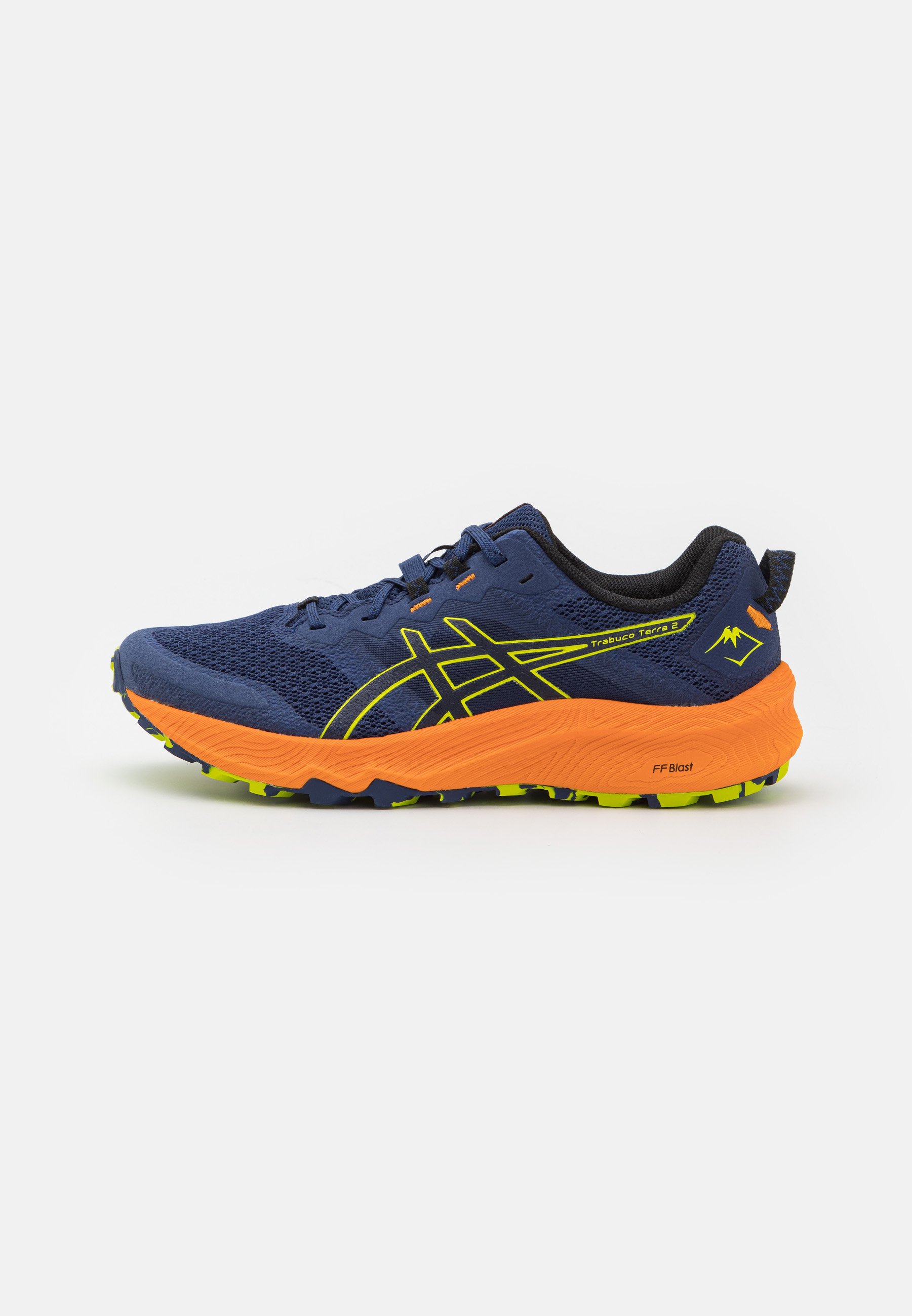 ASICS GEL-TRABUCO TERRA 2 - Trail running shoes - deep ocean/neon lime/blue