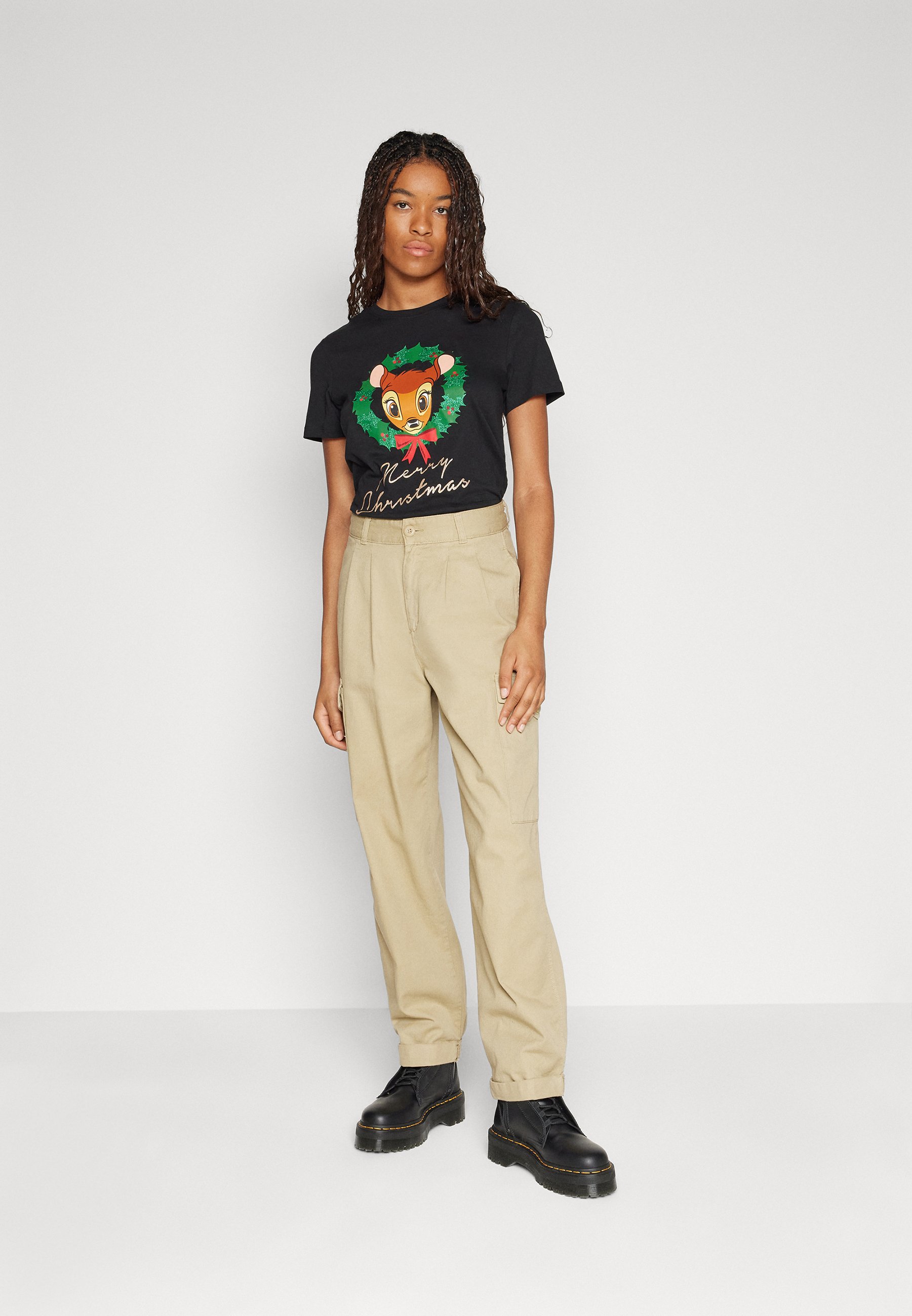 ONLY ONLJULES XMAS BOX - Print T-shirt - black/black