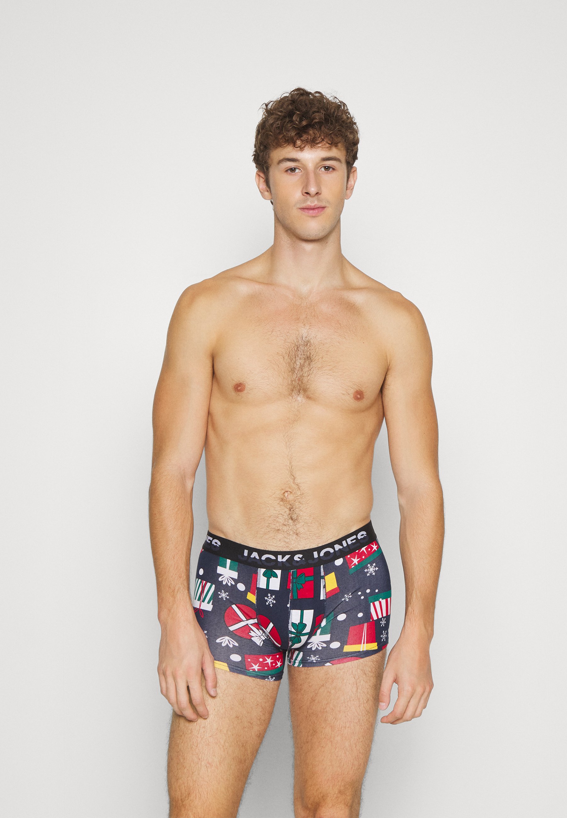 Jack &Jones JACXMAS MOOSE TRUNKS 5 PACK - Pants - navy blazer/rio red/aventurine/dark blue