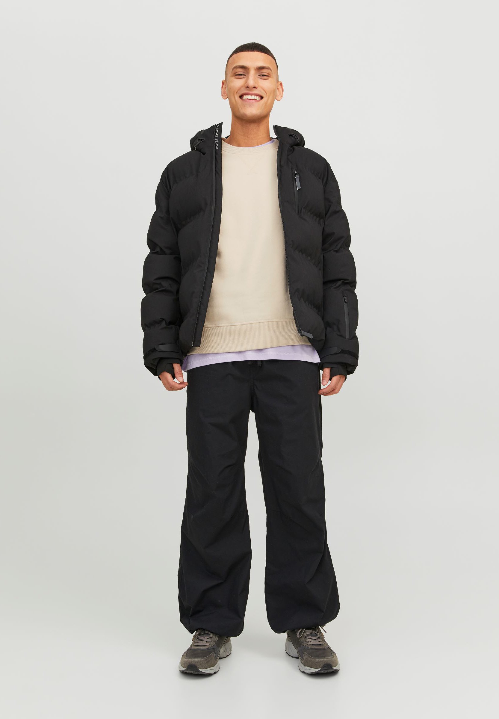 Jack &Jones JCOCLASSIC TWILL CREW NECK NOOS - Sweatshirt - moonbeam/off-white