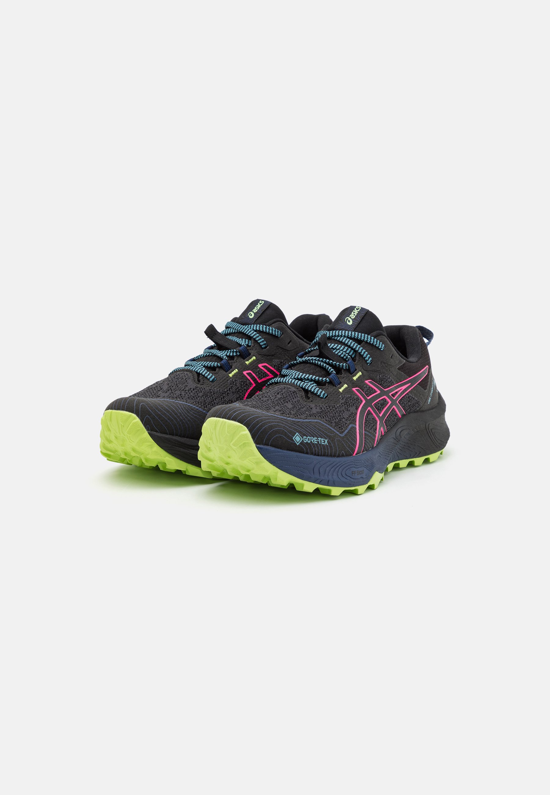 ASICS GEL-TRABUCO 11 GTX - Trail running shoes - black/hot pink/black