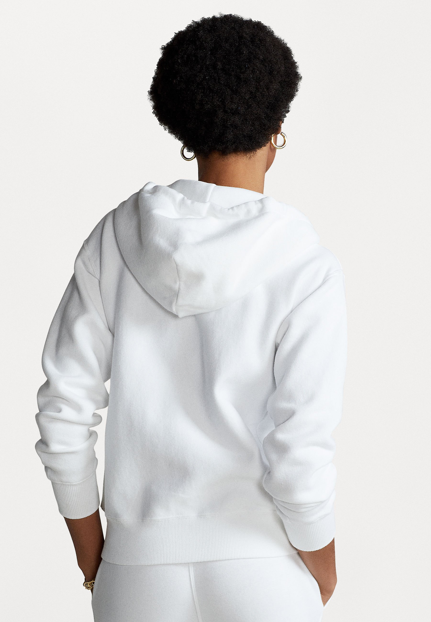 Polo Ralph Lauren FULL ZIP HOODIE - Zip-up sweatshirt - white