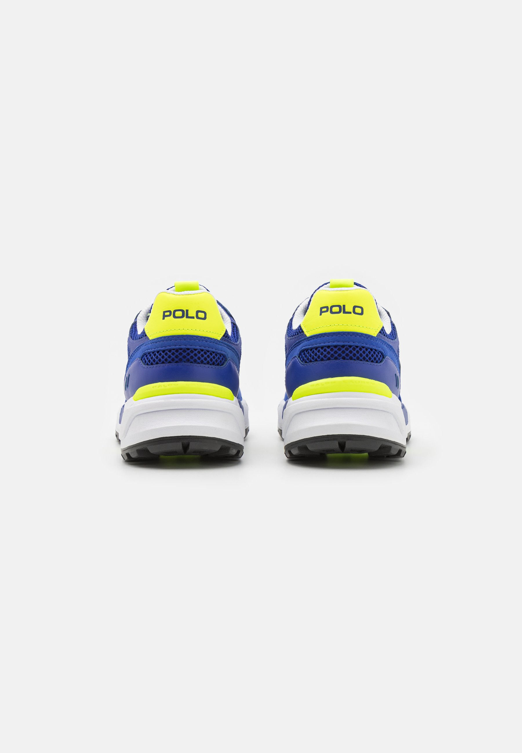 Polo Ralph Lauren LACE UNISEX - Trainers - city royal/safety yellow/blue