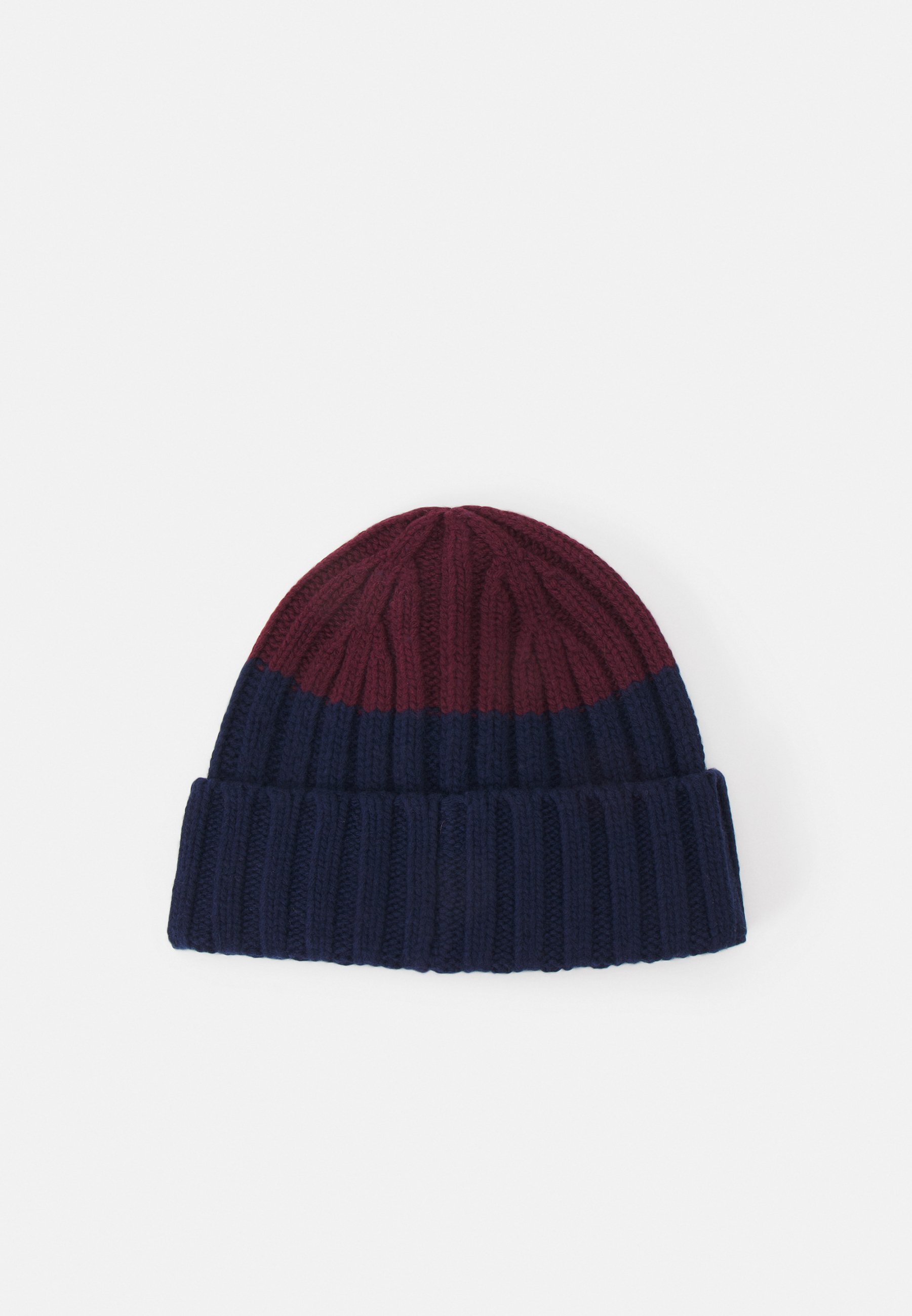 Polo Ralph Lauren WIDE BEANIE HAT COLD WEATHER UNISEX - Beanie - navy/wine/dark blue