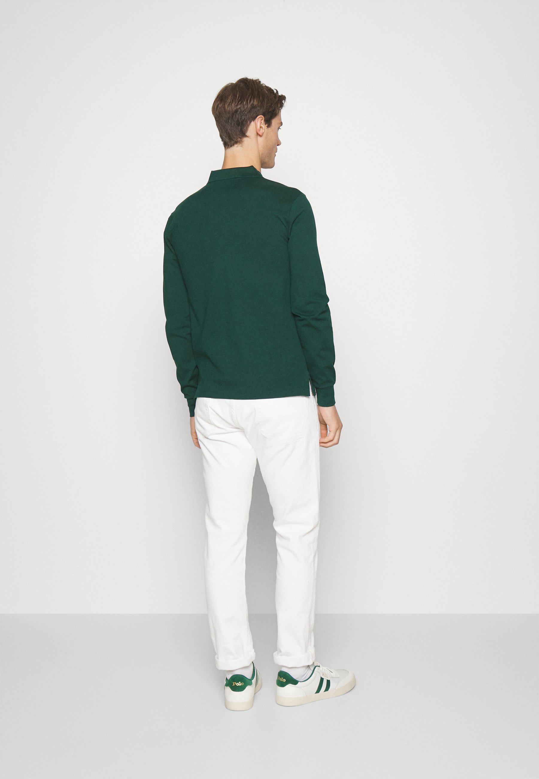 Polo Ralph Lauren LONG SLEEVE - Polo shirt - hunt club green/green