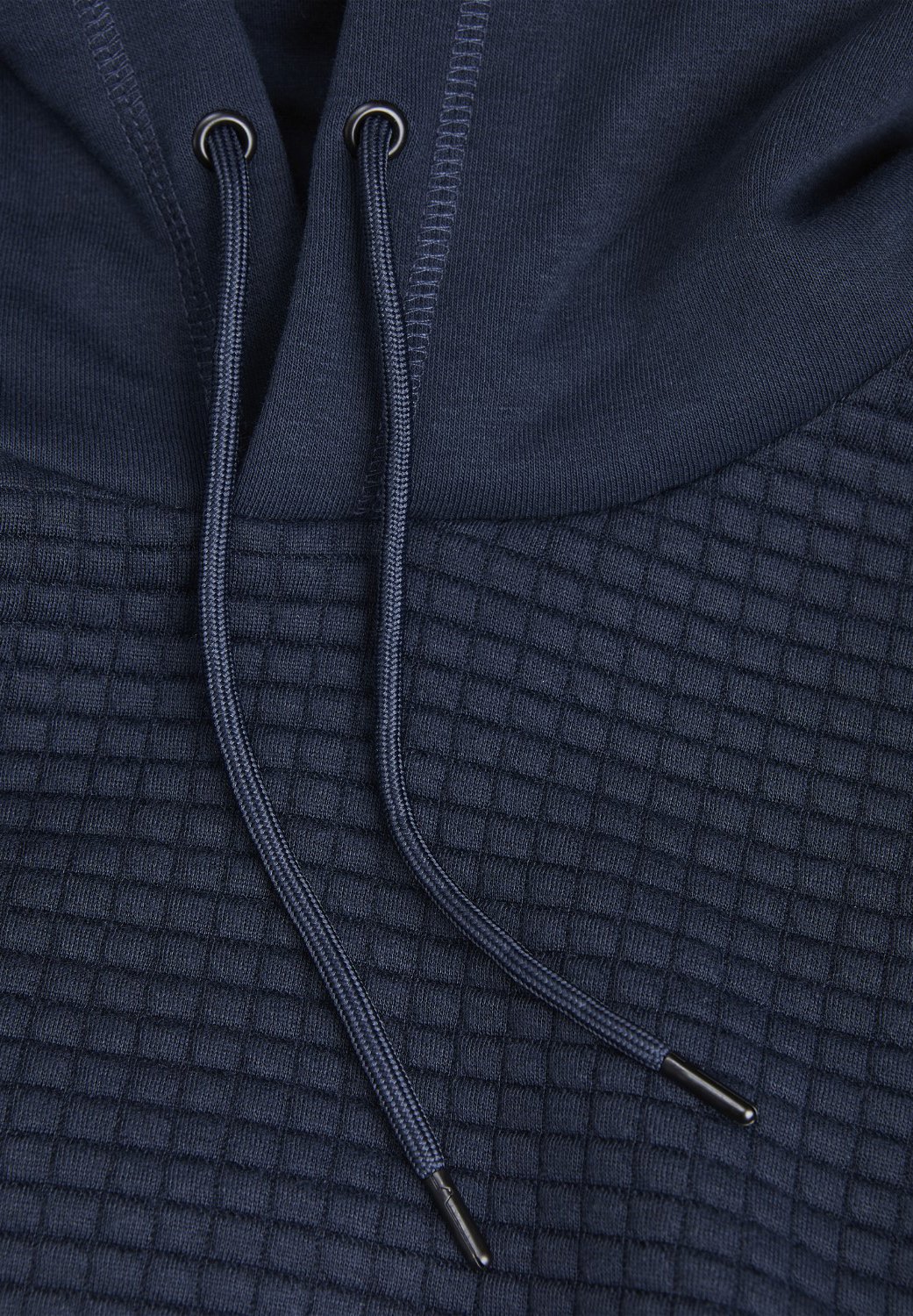 Jack &Jones JCOBLACK STRUCTURE - Hoodie - navy blazer detail no badge/dark blue