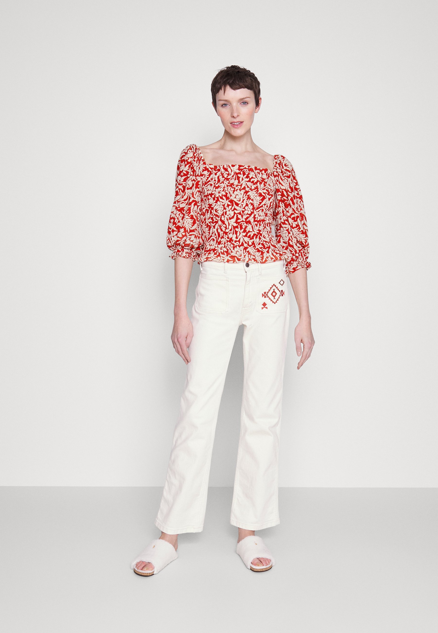 Polo Ralph Lauren MID SLEEVE-BLOUSE - Blouse - spring floral/multi-coloured