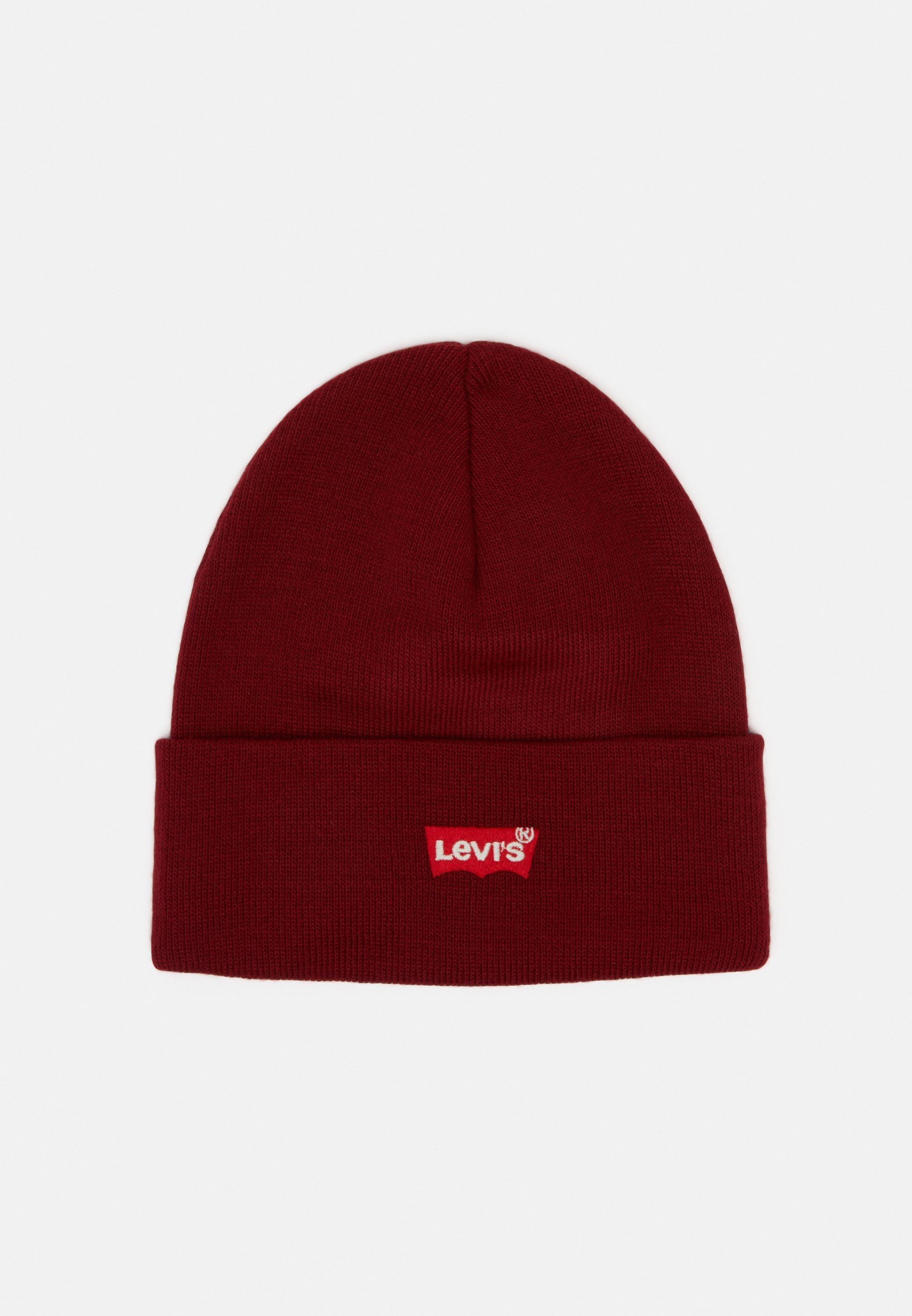 Levi's® RED BATWING EMBROIDERED SLOUCHY BEANIE - Beanie - dark bordeaux/dark red