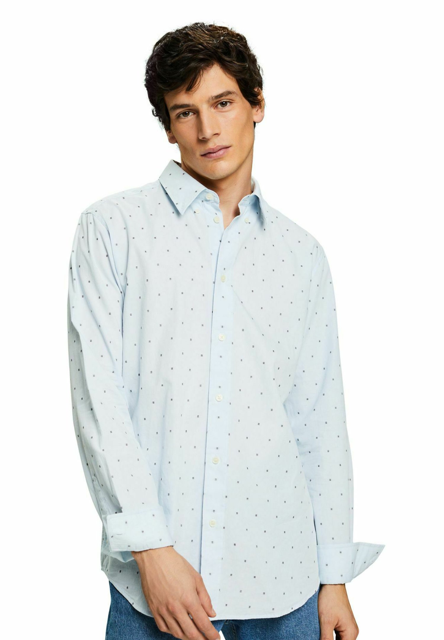 Esprit F SUS AOP ON PO - Shirt - pastel blue/light blue