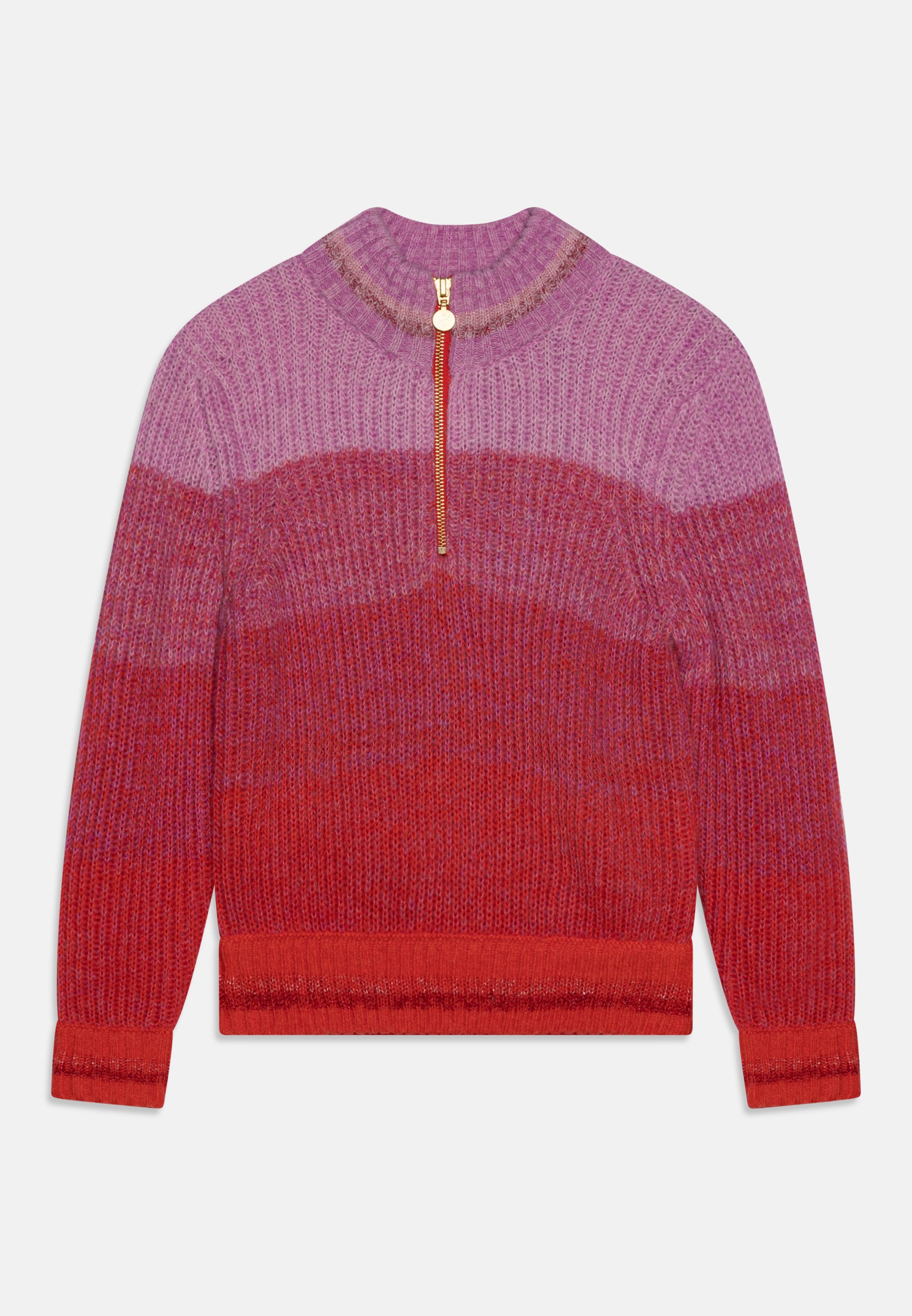 Scotch & Soda HALF ZIP GRADIENT - Jumper - winter sunset/pink