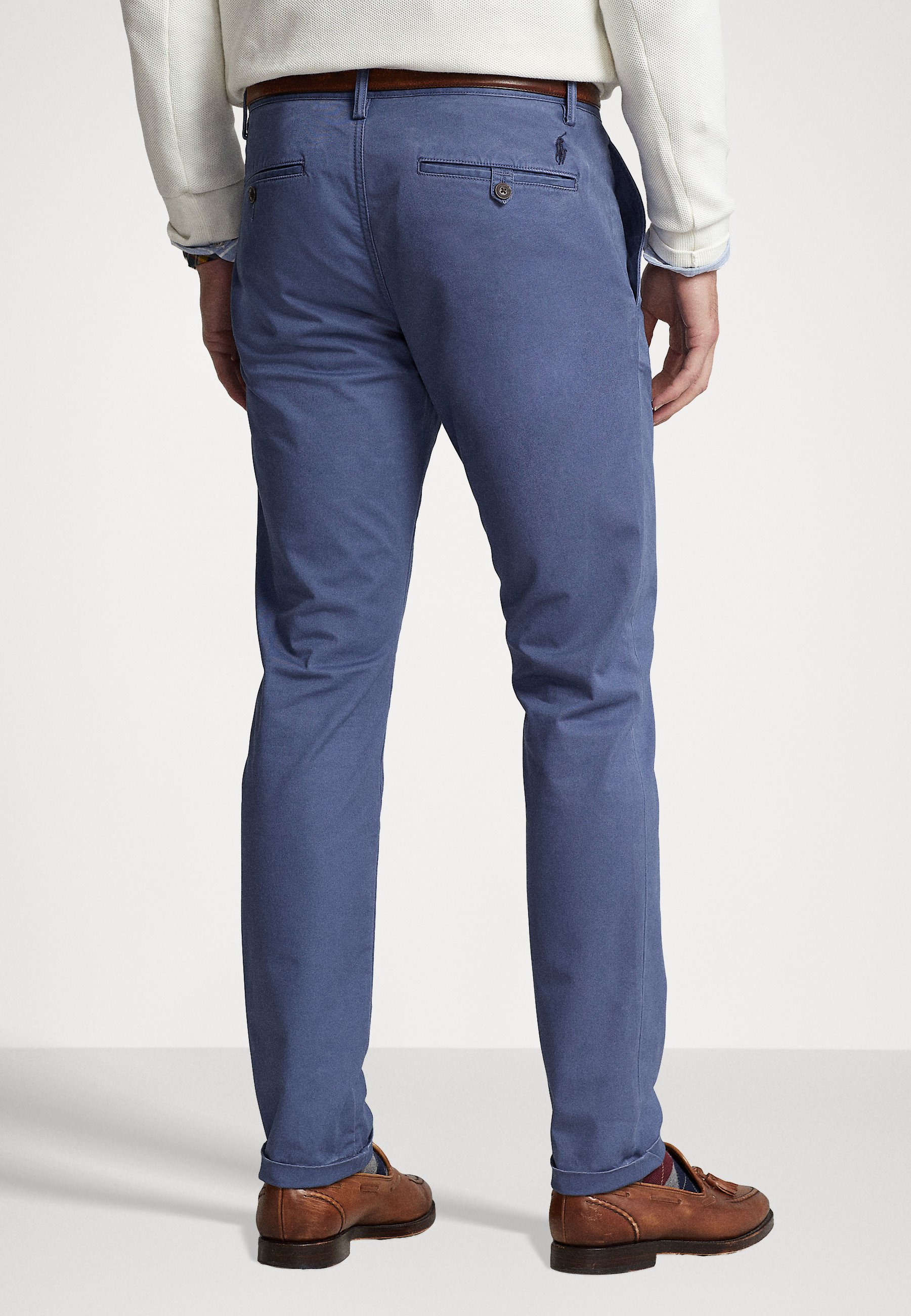 Polo Ralph Lauren STRETCH SLIM FIT TROUSER - Chinos - light navy/dark blue