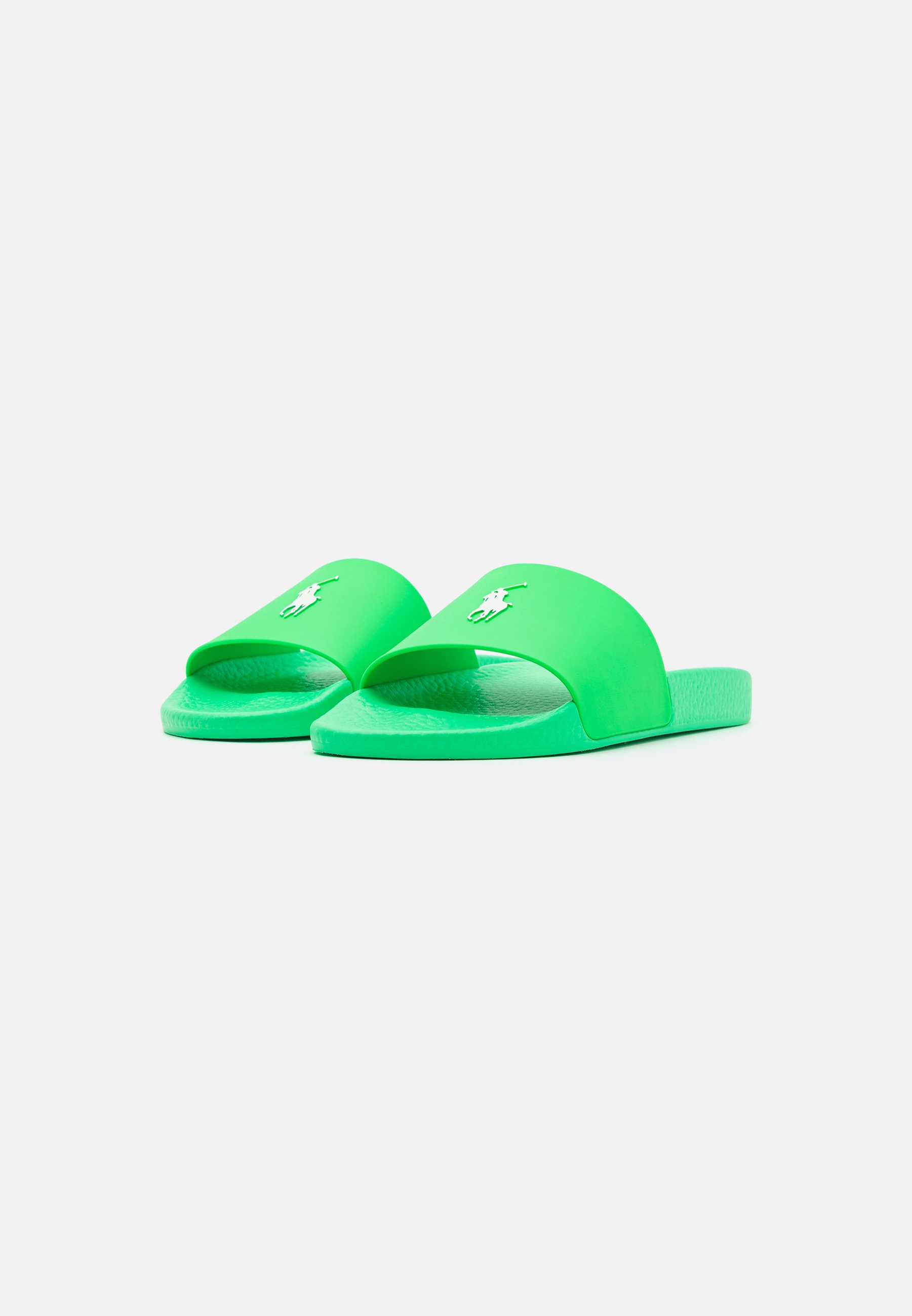 Polo Ralph Lauren SLIDE UNISEX - Pool slides - toucan green/white/green