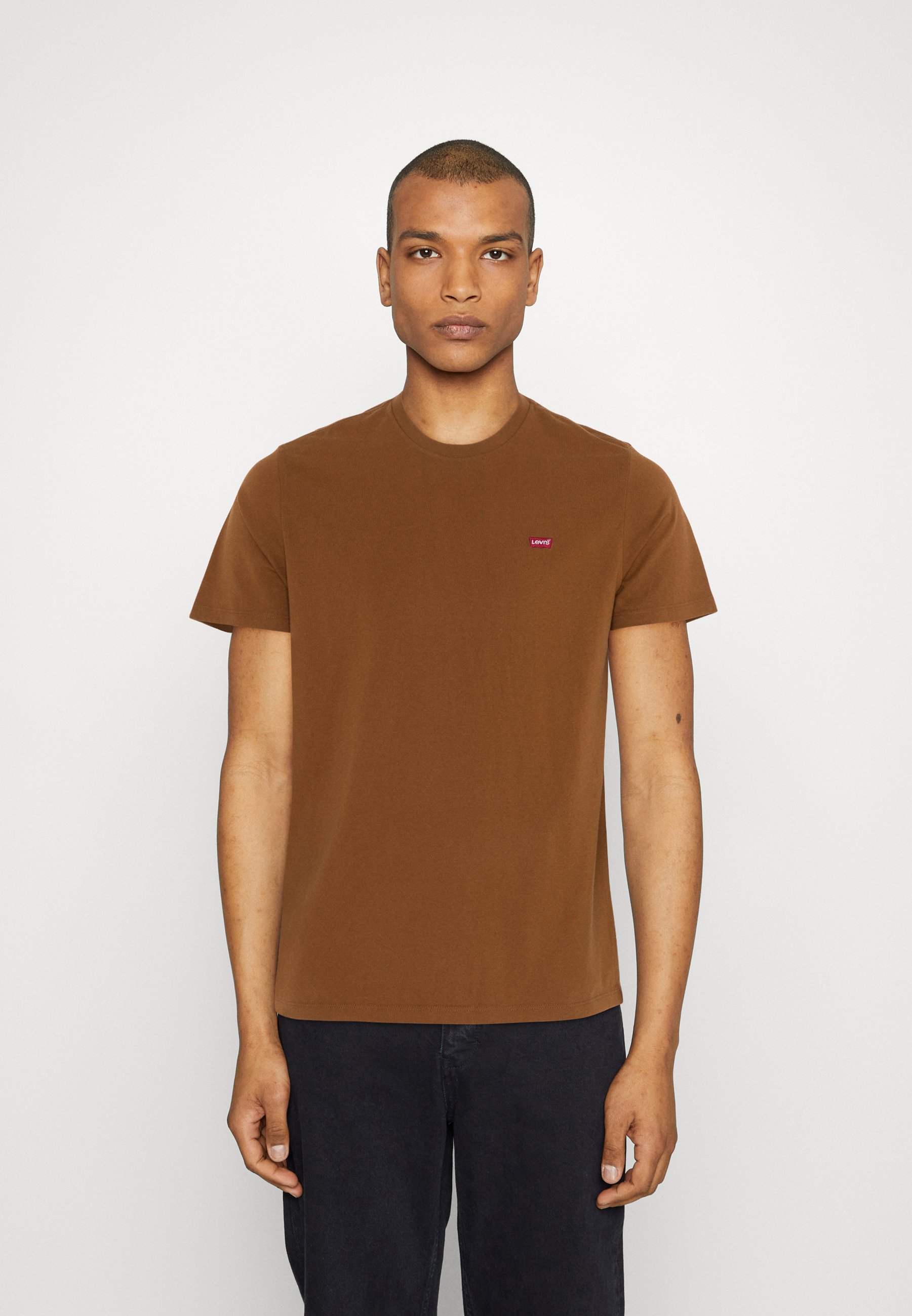 Levi's® ORIGINAL  - Print T-shirt - dark ginger/brown