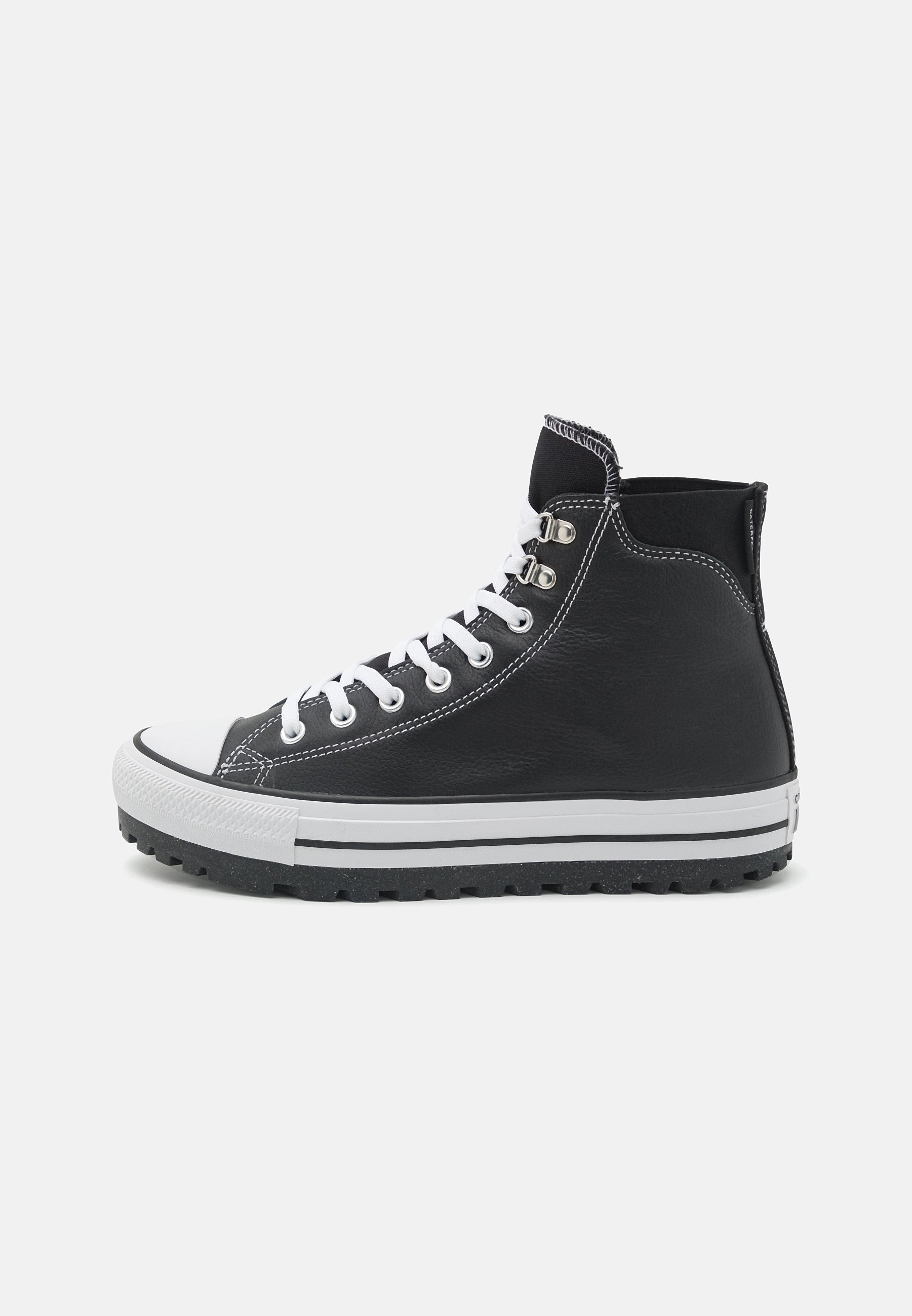 Converse CHUCK TAYLOR ALL STAR CITY TREK WATERPROOF BOOT UNISEX - High-top trainers - black/white/silver/black