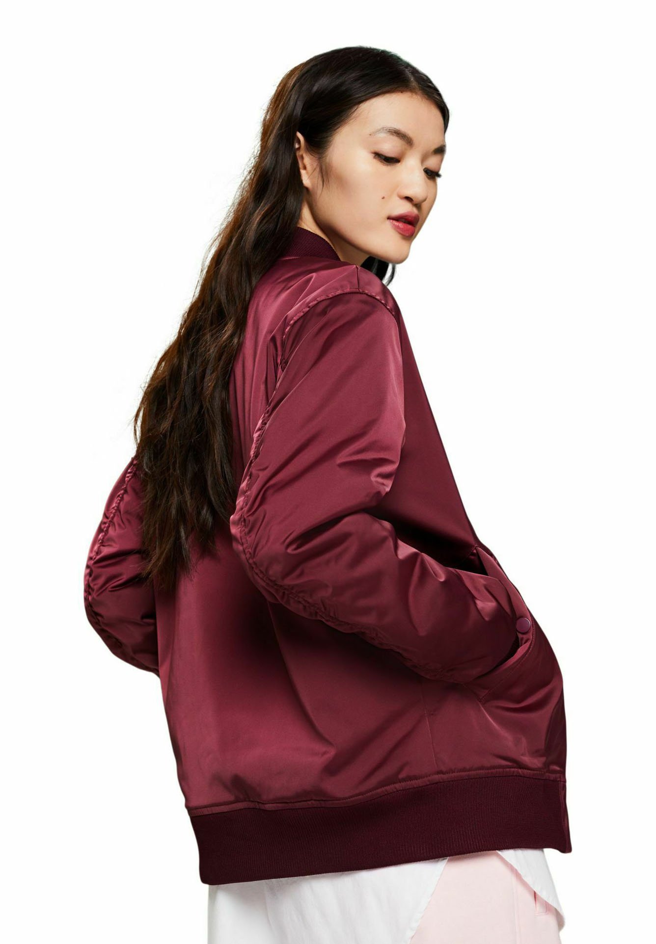 Esprit Bomber Jacket - bordeaux red/bordeaux