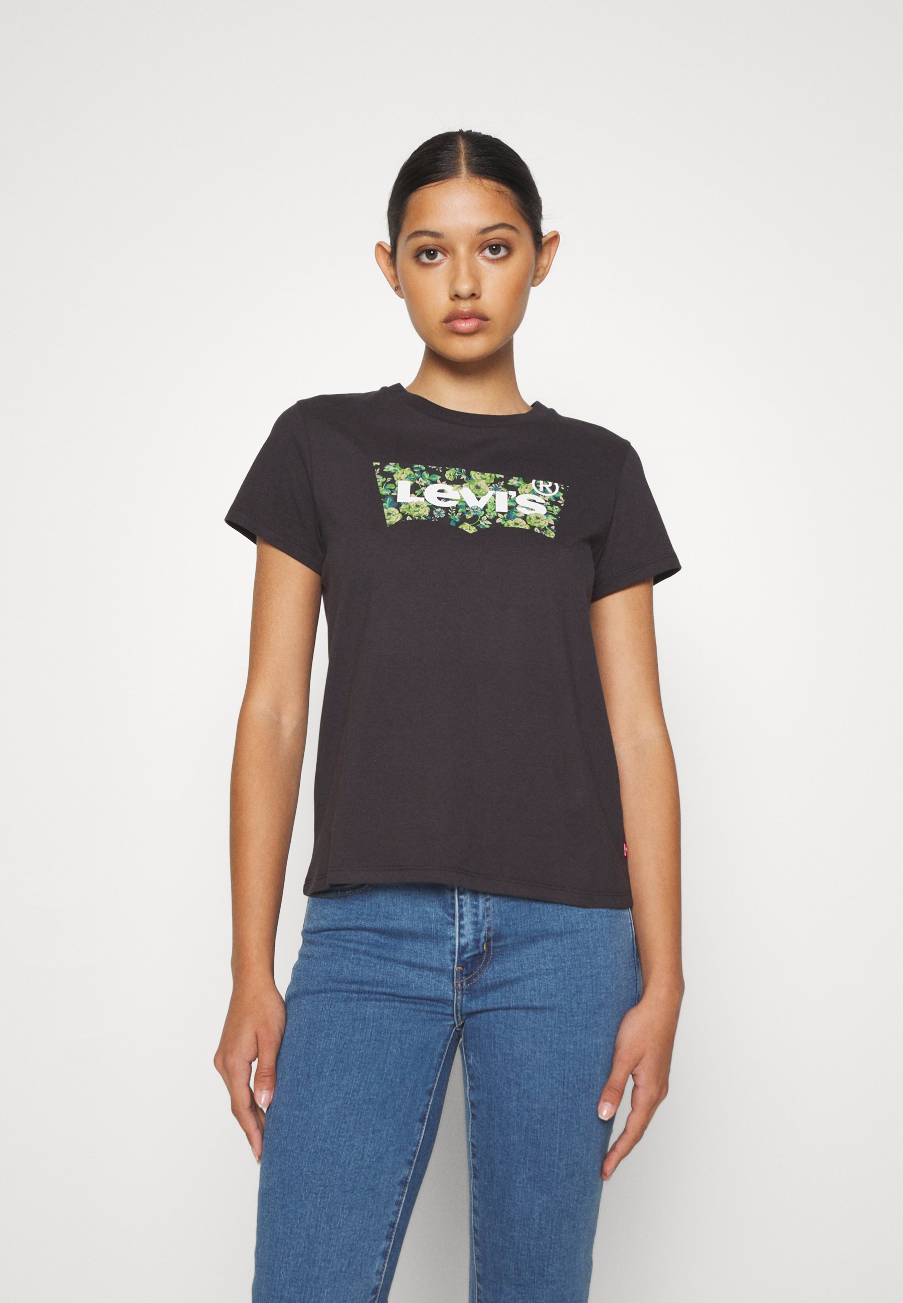 Levi's® THE PERFECT TEE - Print T-shirt - black