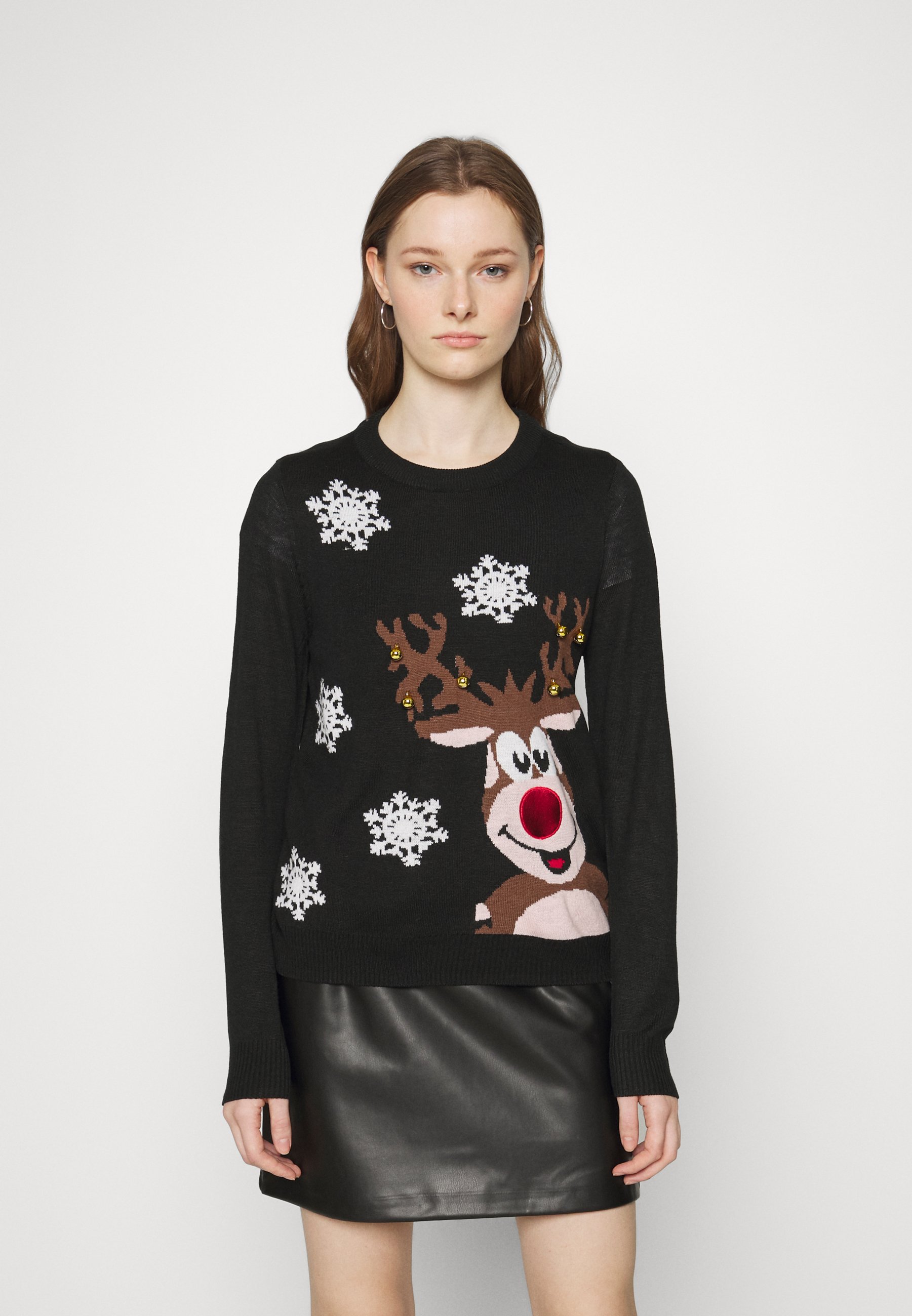 ONLY XMAS BELL LS EX  - Jumper - black