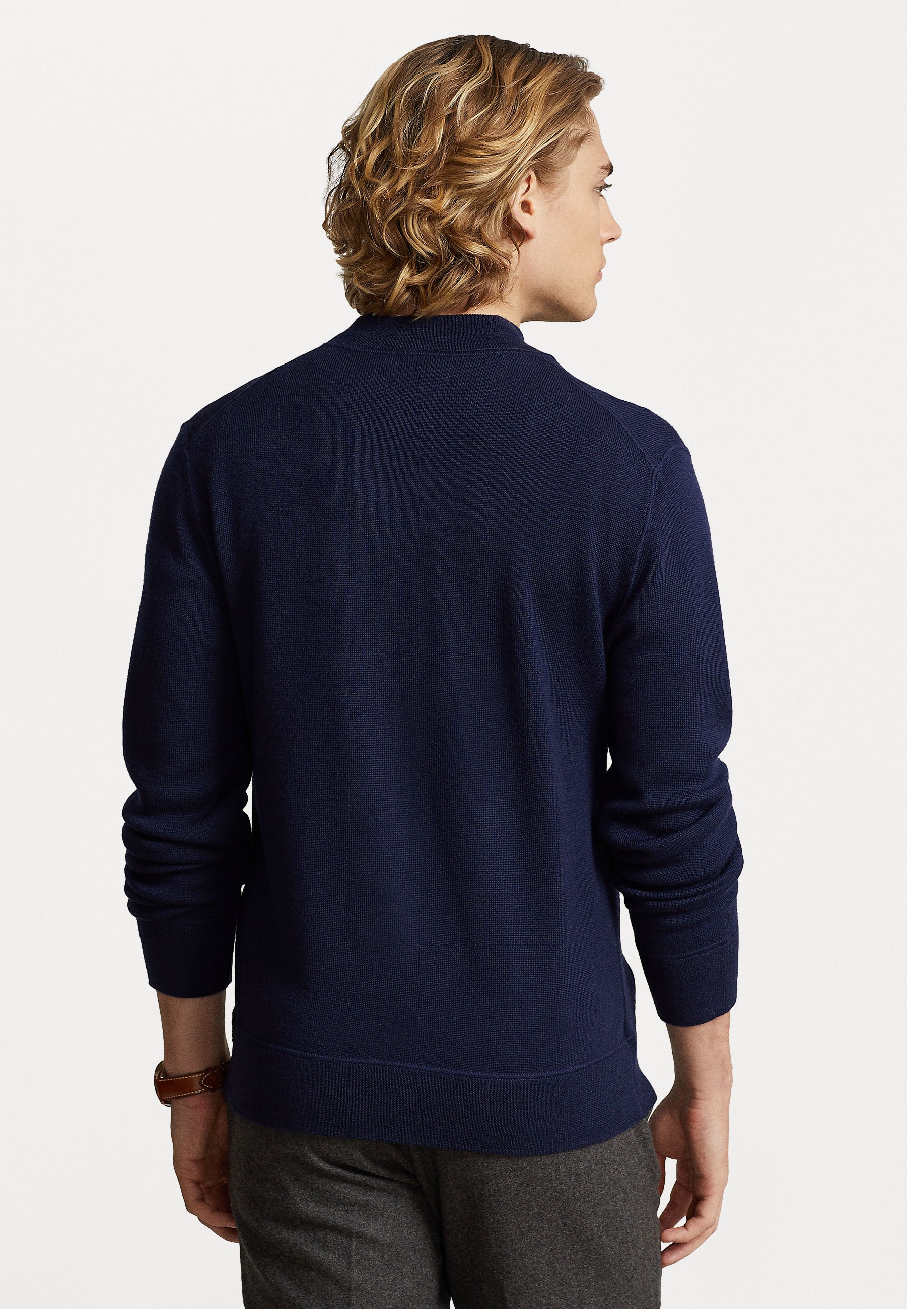 Polo Ralph Lauren LONG SLEEVE FULL ZIP - Bomber Jacket - hunter navy/blue