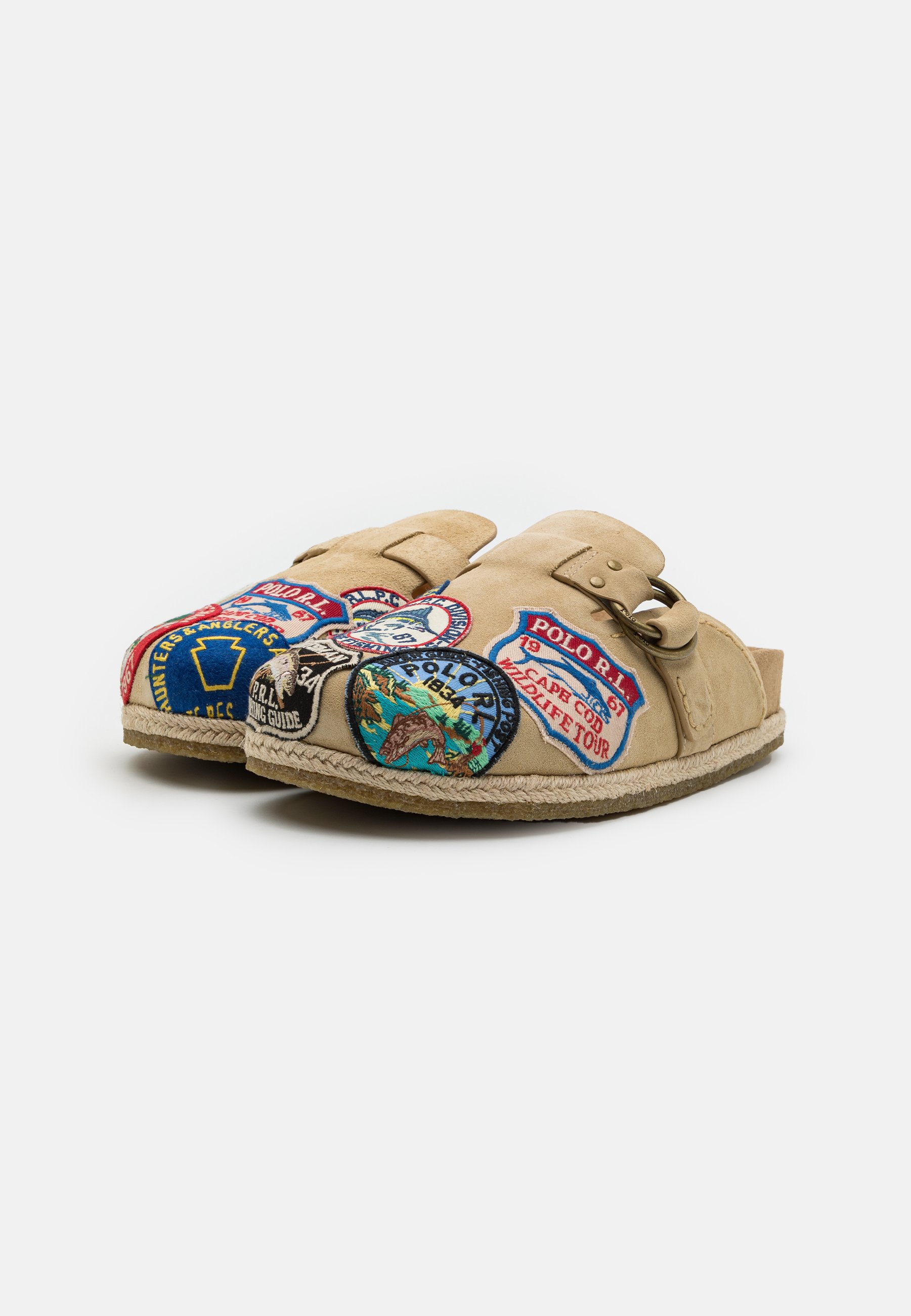 Polo Ralph Lauren TURBACH SLIDE - Clogs - bone/brown