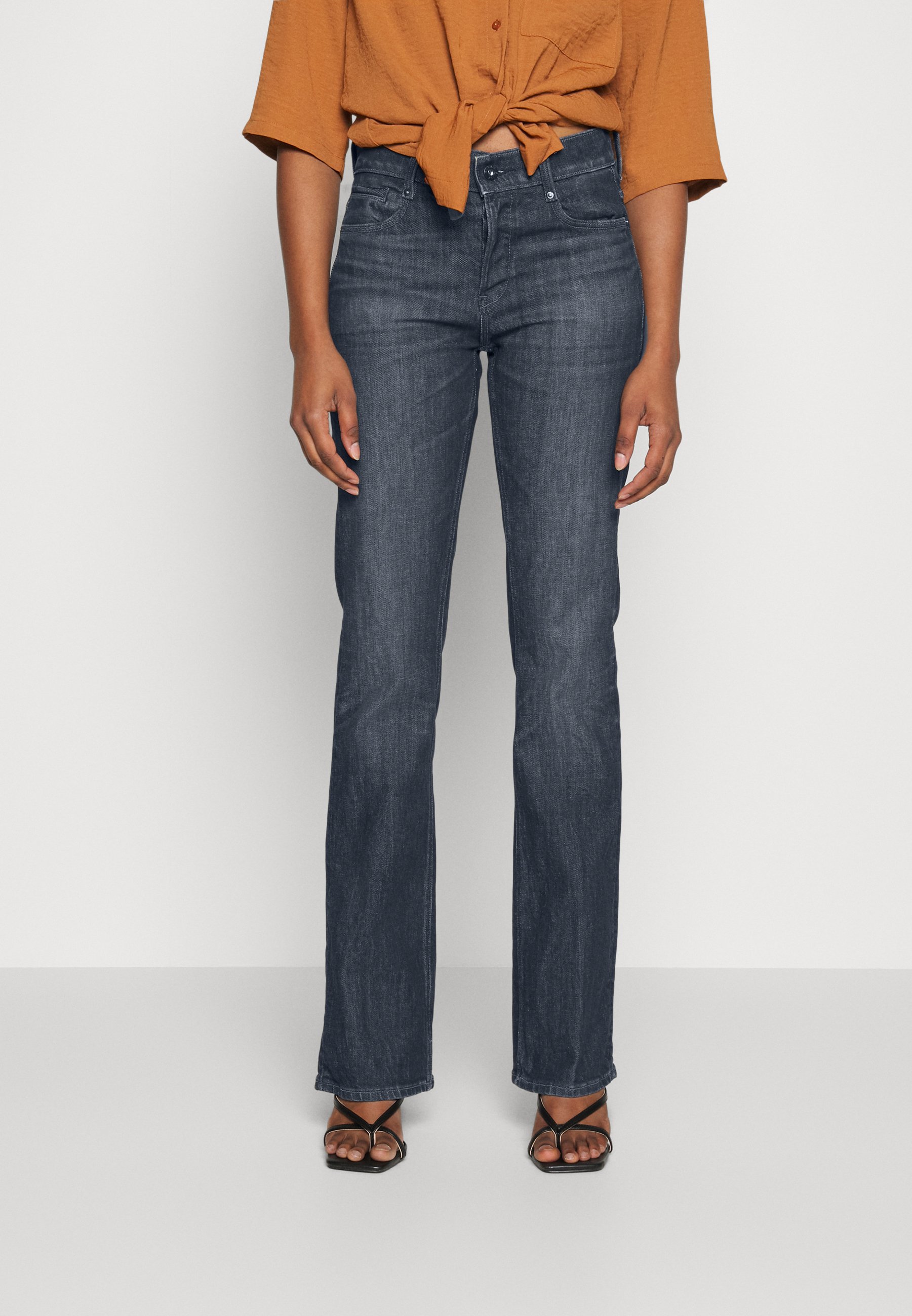 G-Star NOXER BOOTCUT - Bootcut jeans - worn in ocean reef/blue denim