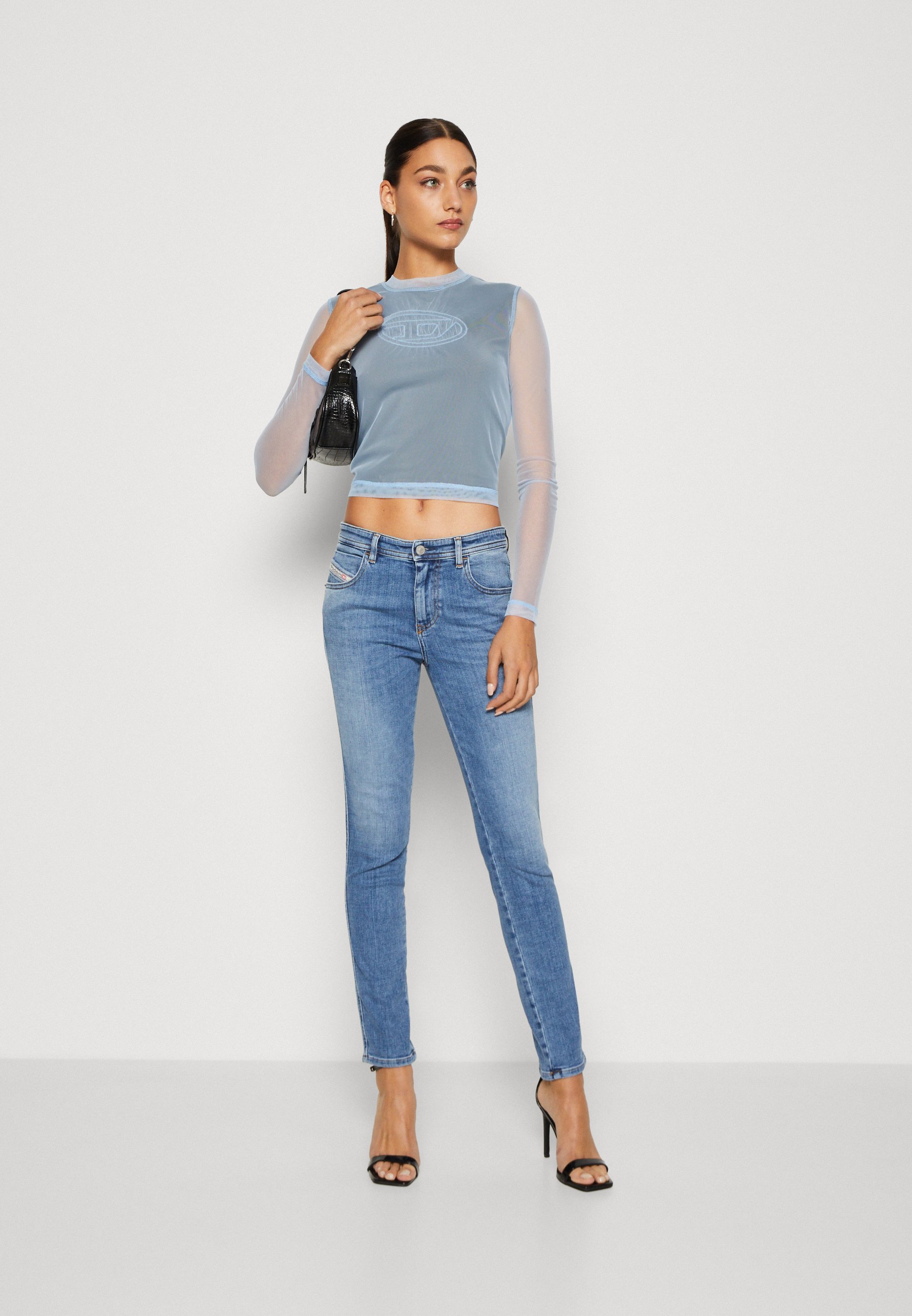 Diesel BABHILA - Jeans Skinny Fit - medium blue/blue denim