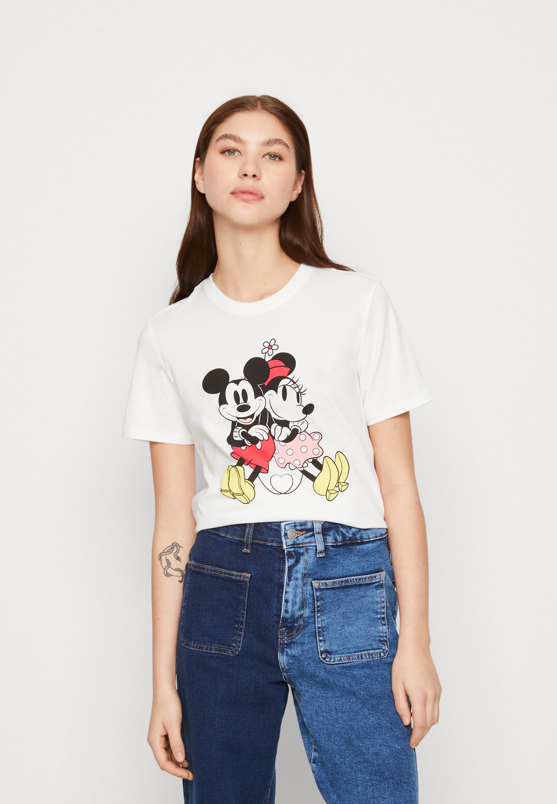 ONLY ONLDISNEY VALENTINE BOX - Print T-shirt - cloud dancer/off-white
