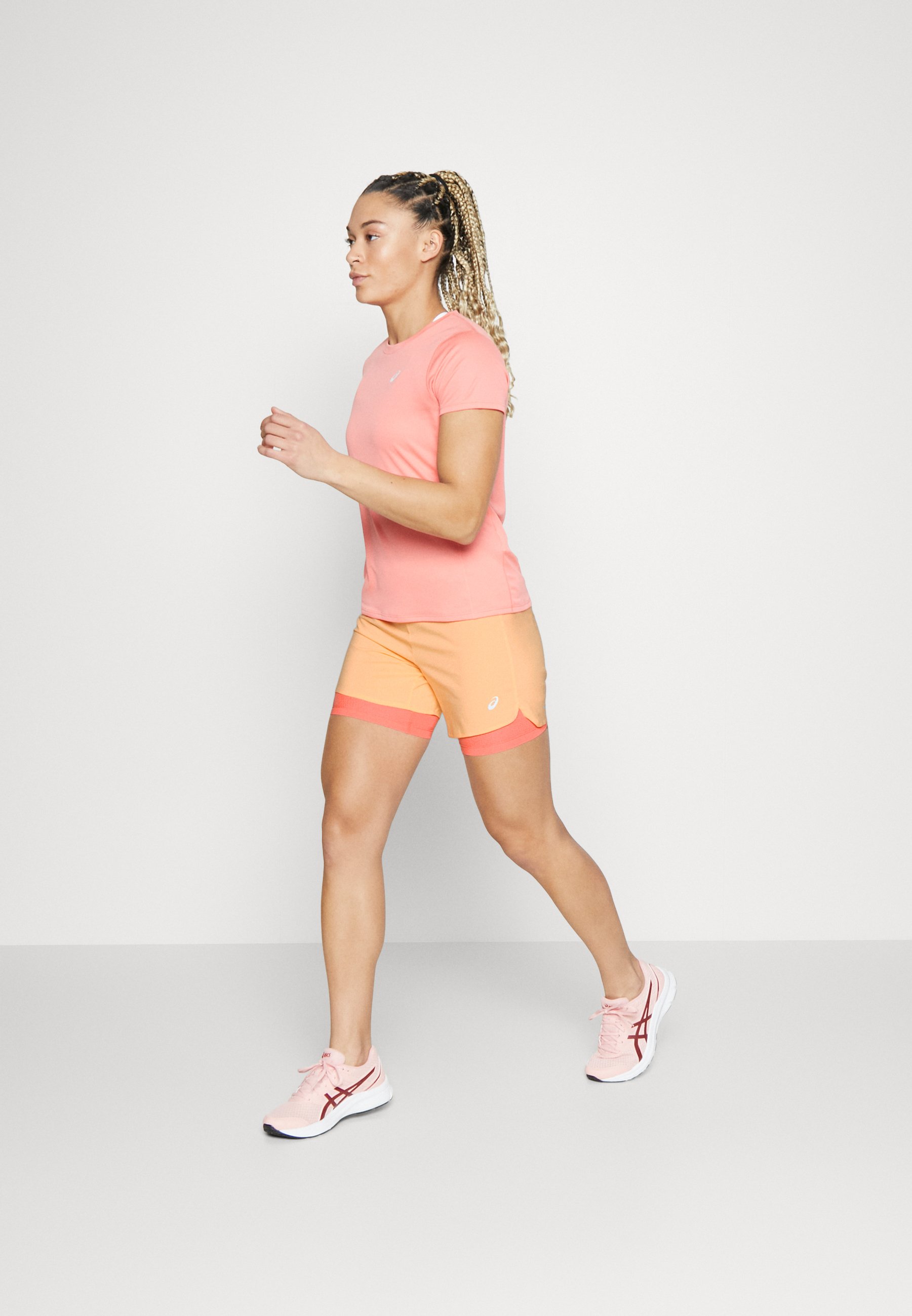ASICS ROAD SHORT - Sports shorts - summer dune/papaya/orange