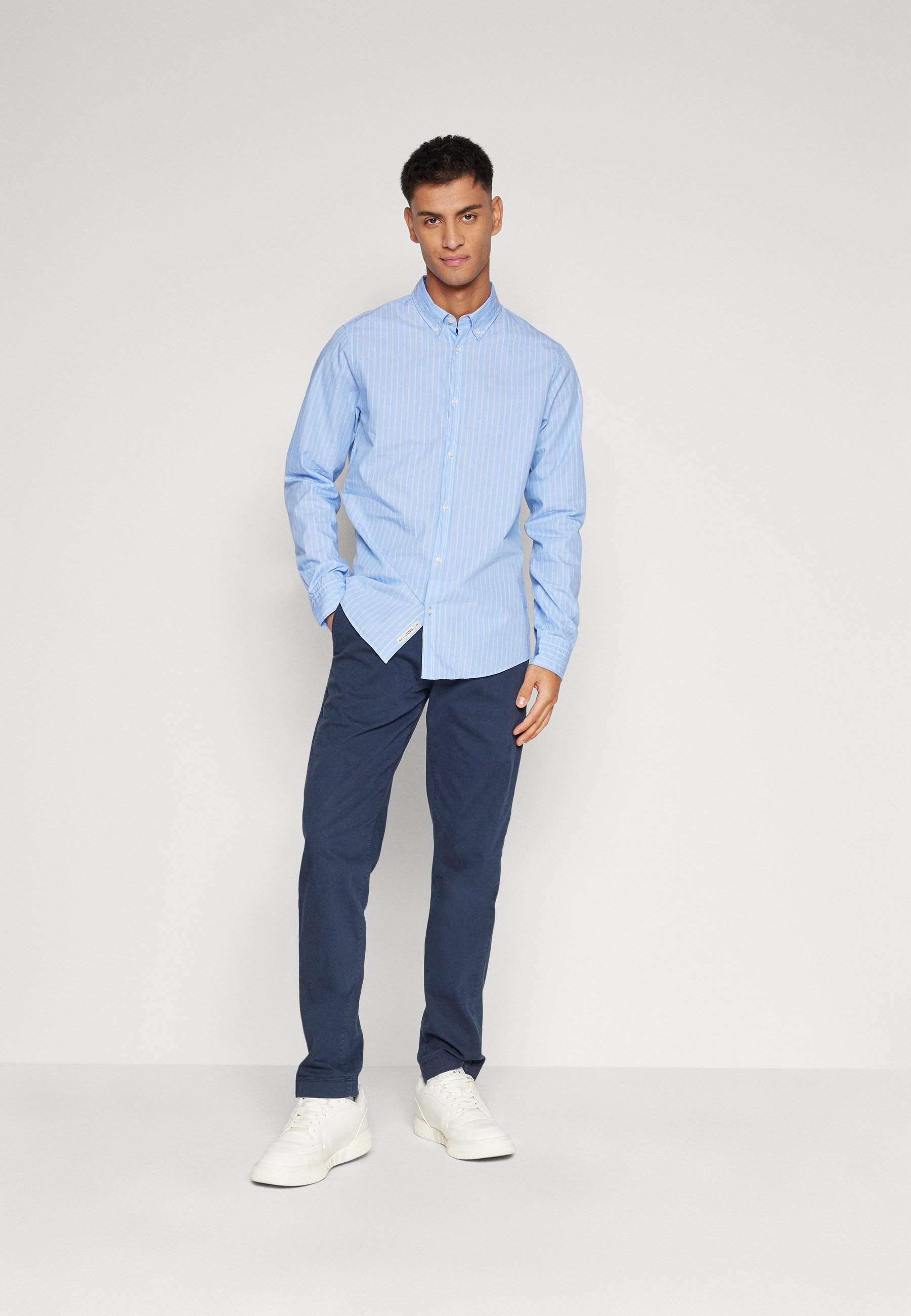 Scotch & Soda ESSENTIAL STRIPE SHIRT - Shirt - light blue