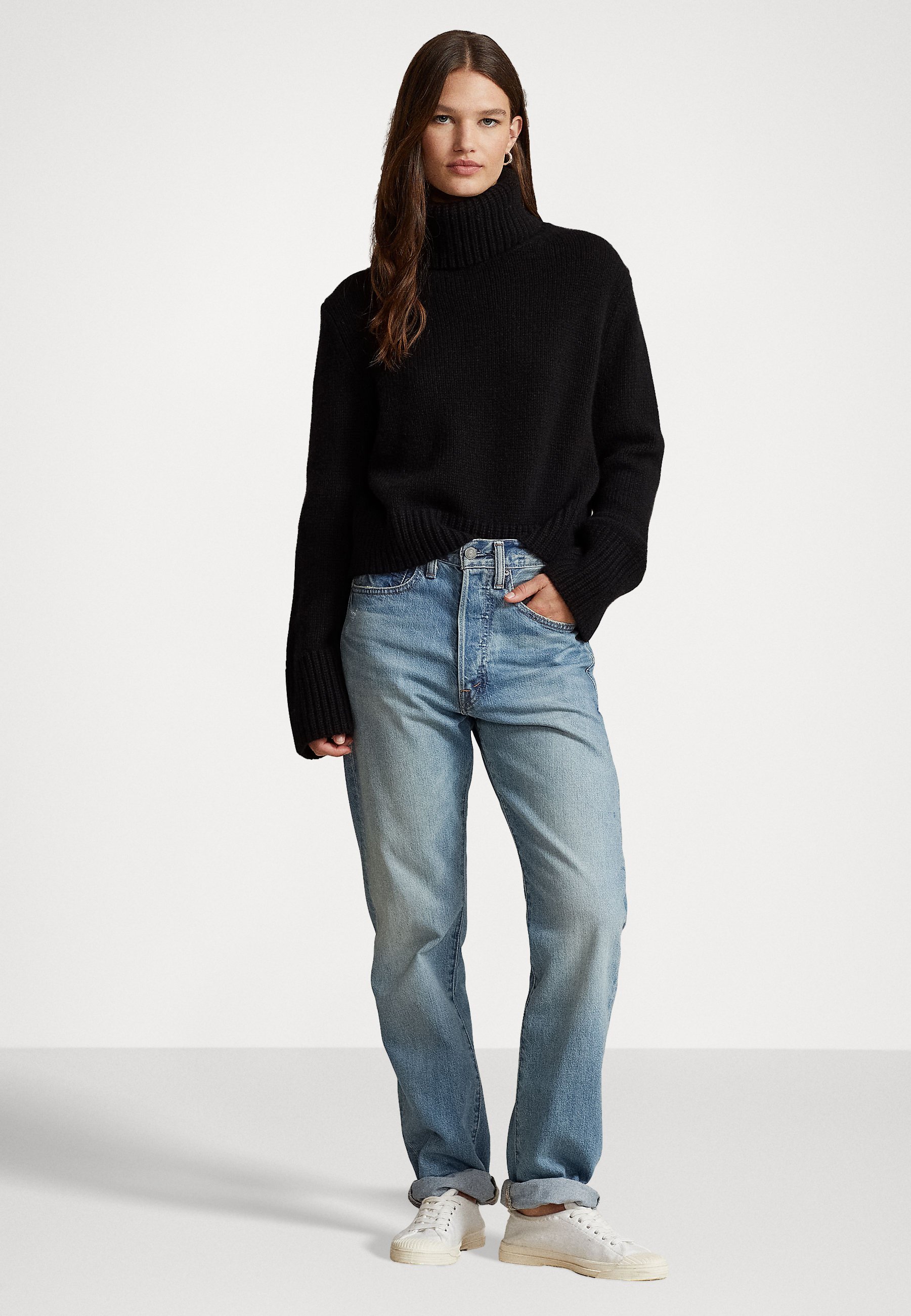 Polo Ralph Lauren LONG SLEEVE - Jumper - black