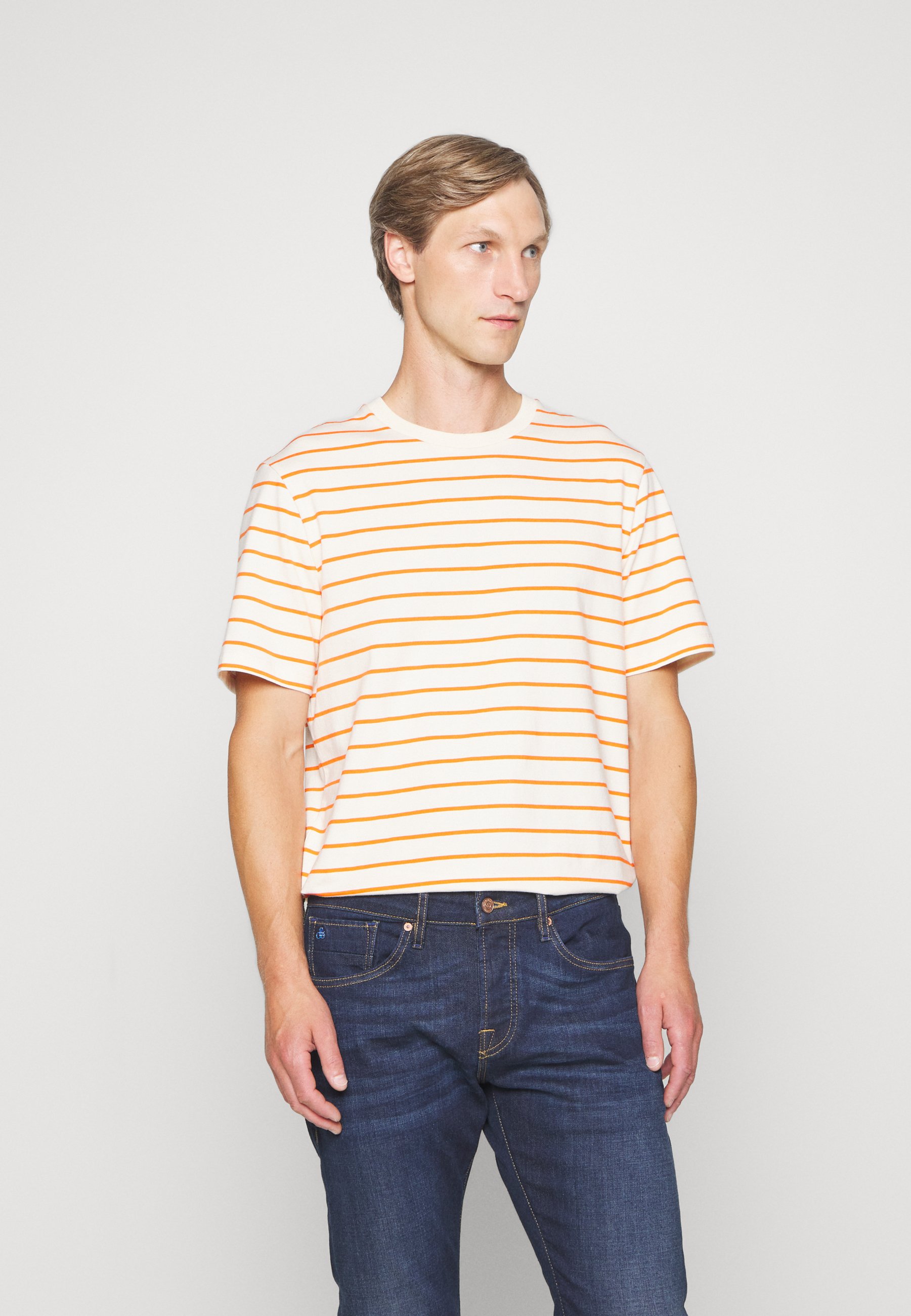 Scotch & Soda CLASSIC TEE - Print T-shirt - combo b/dark blue