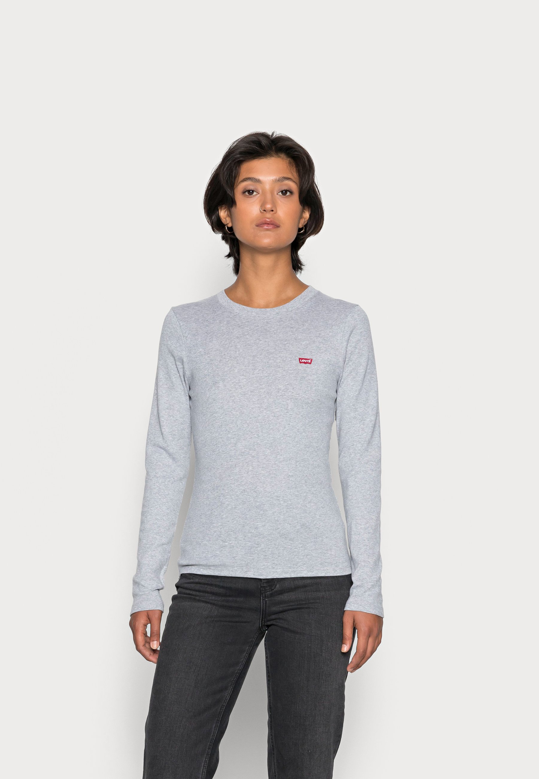 Levi's® BABY TEE - Long sleeved top - starstruck heather grey/grey