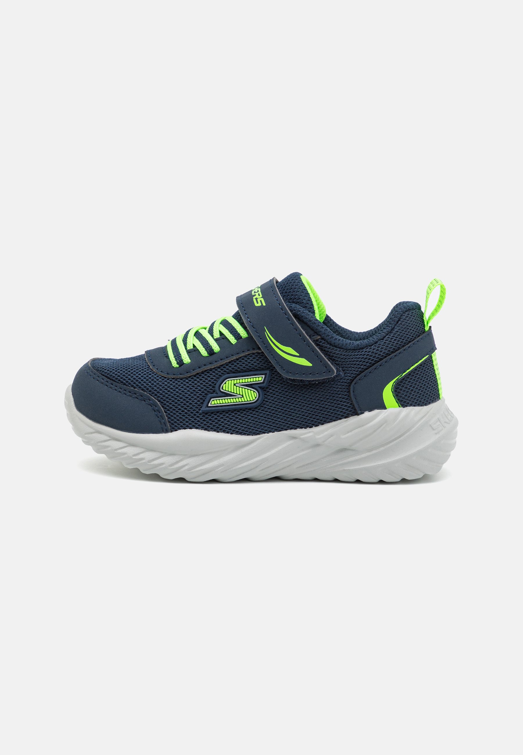 Skechers GORE STRAP MOLDED LOGO - Trainers - navy/lime/dark blue