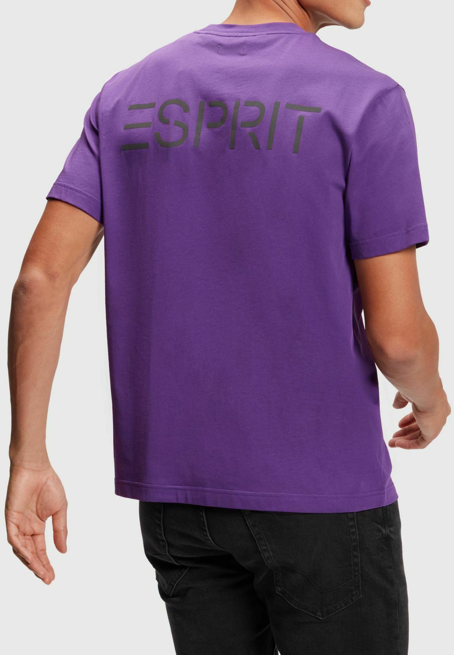 Esprit DOLPHIN - Print T-shirt - berry purple/dark red