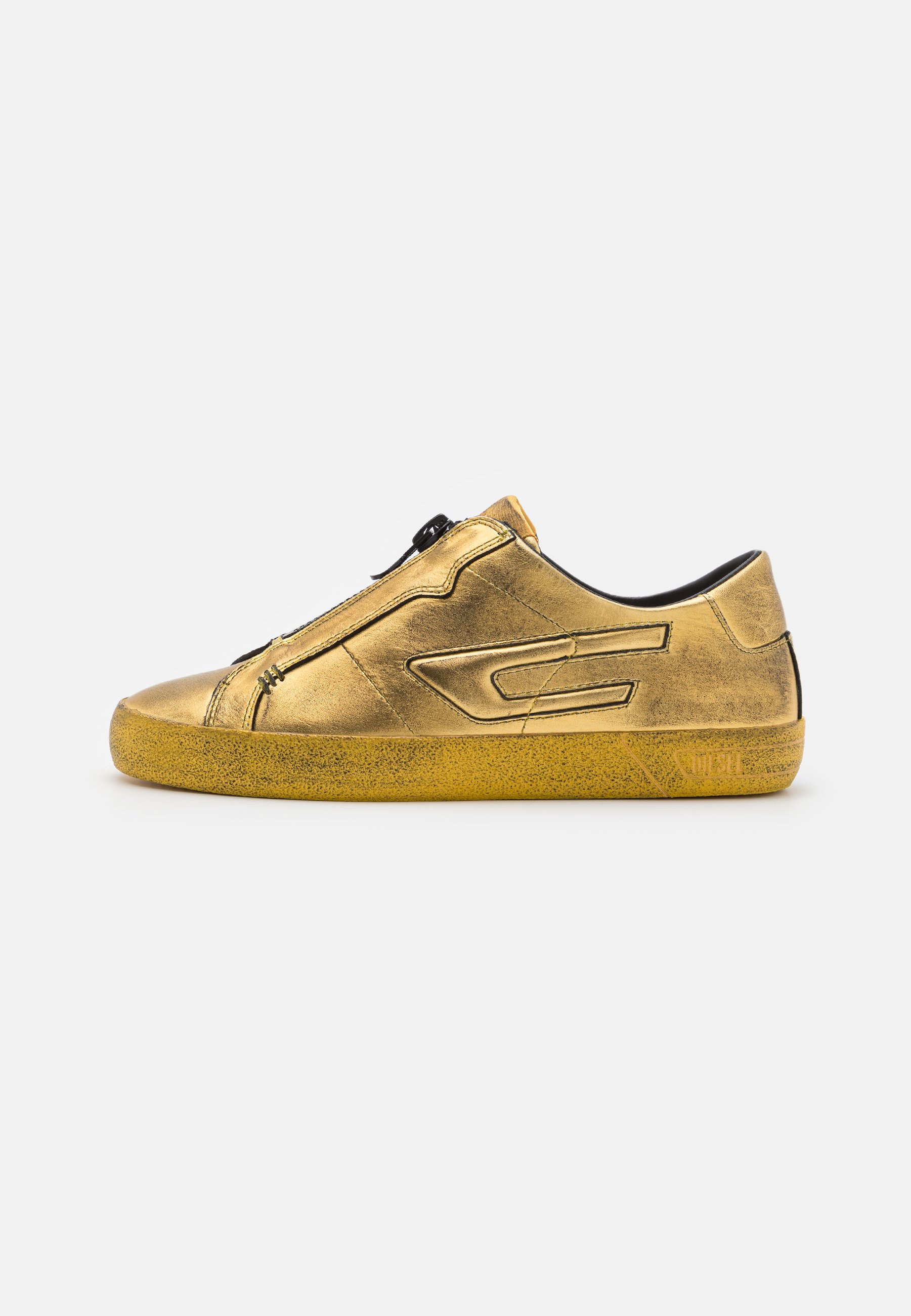 Diesel S-LEROJI ZIP LOW W - Trainers - gold/gold-coloured