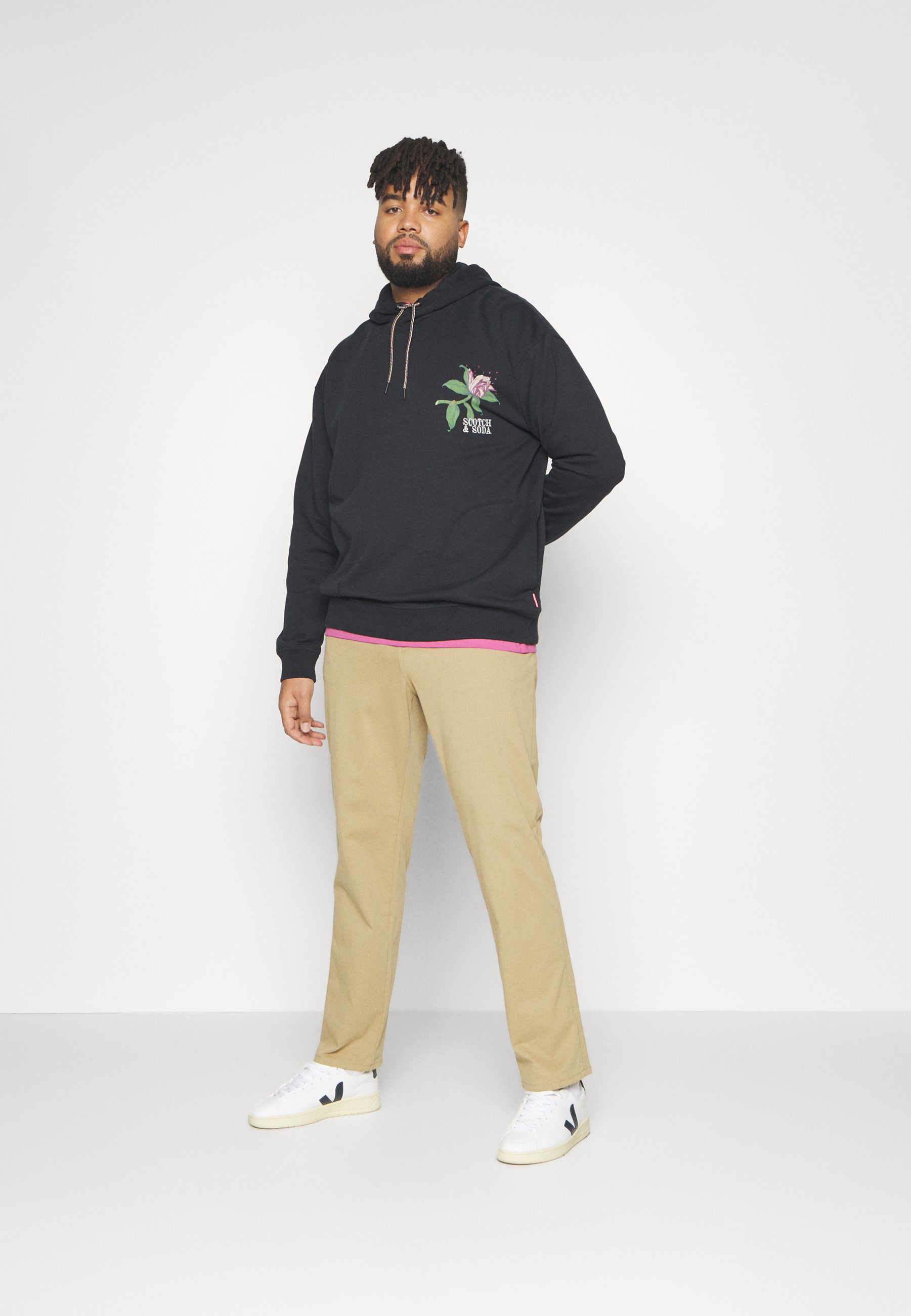 Scotch & Soda ARTWORK RELAXED FIT HOODIE - Sweatshirt - black