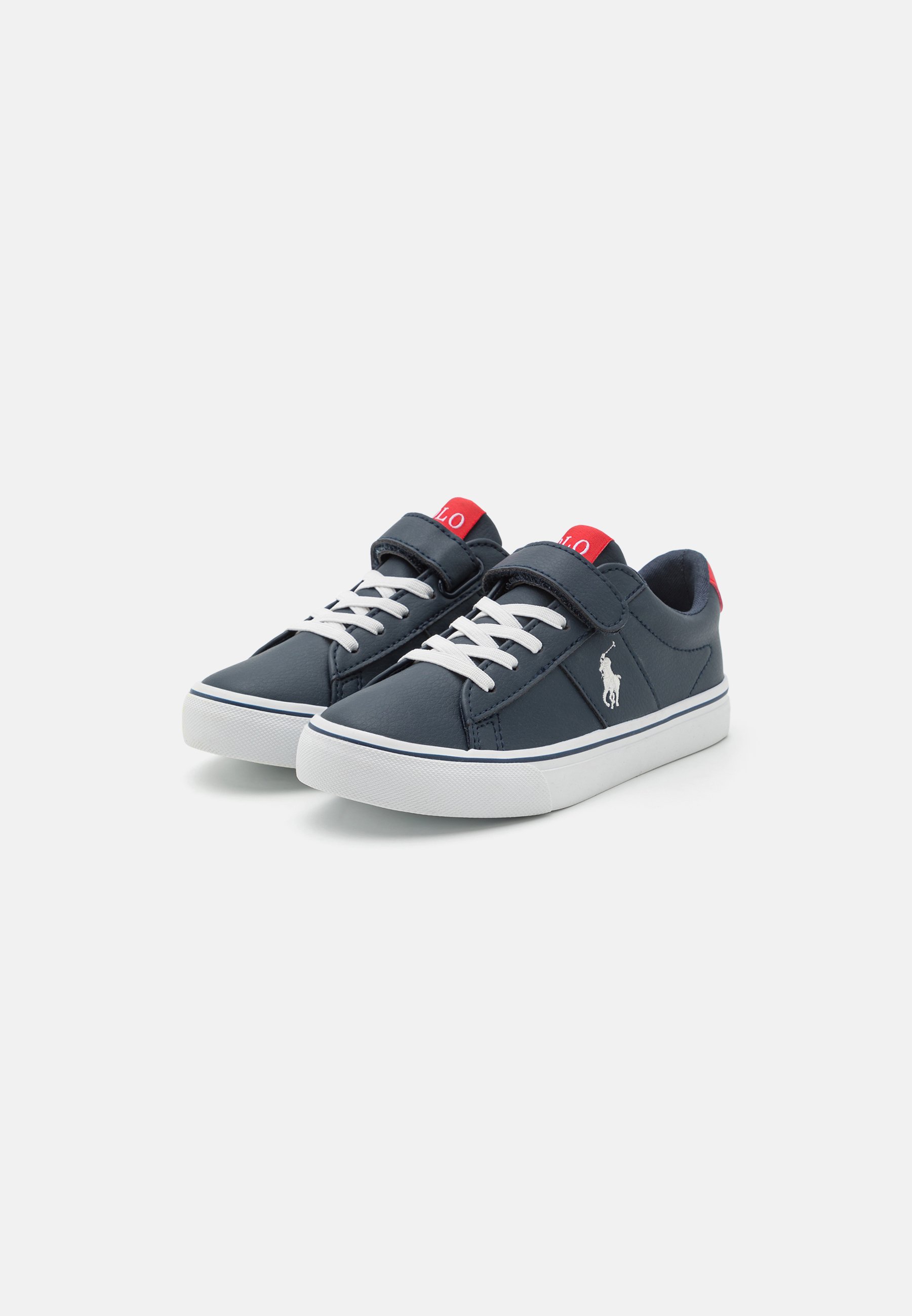Polo Ralph Lauren SAYER UNISEX - Trainers - navy tumbled/red/paperwhite/dark blue