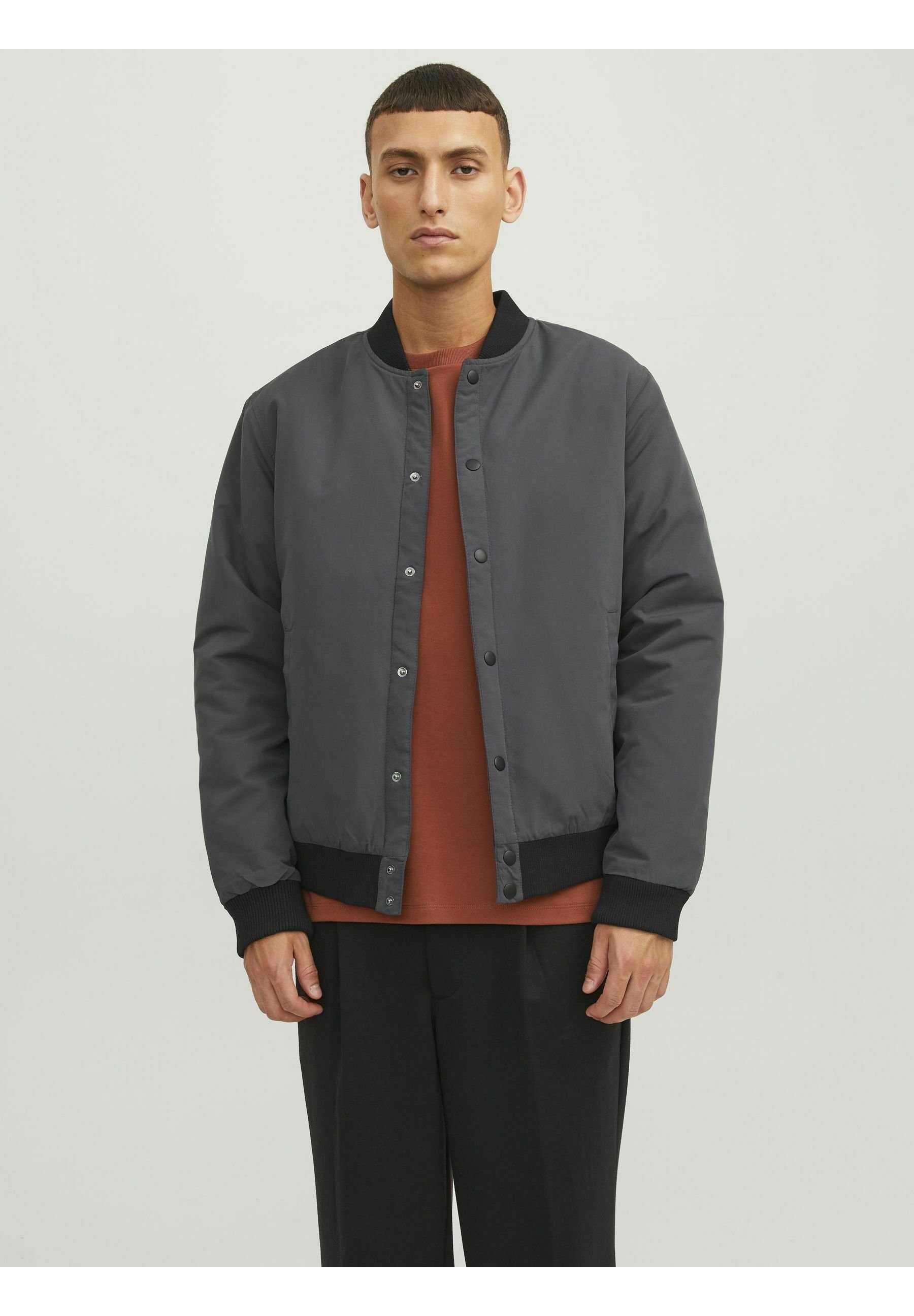 Jack &Jones WARRIOR COLLEGE UNISEX - Bomber Jacket - asphalt/dark grey