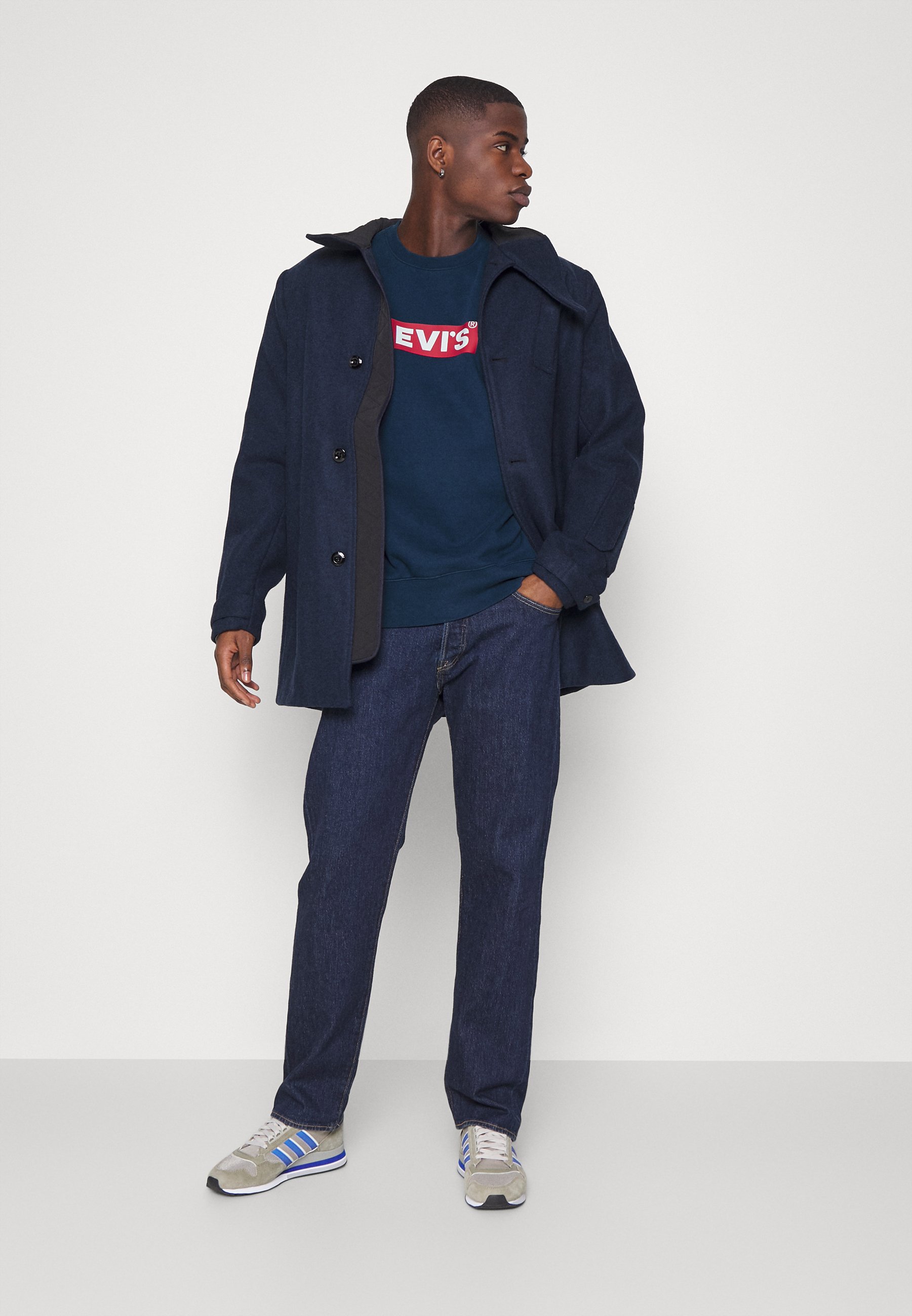 Levi's® RELAXED GRAPHIC CREW UNSIEX - Sweatshirt - blue/dark blue