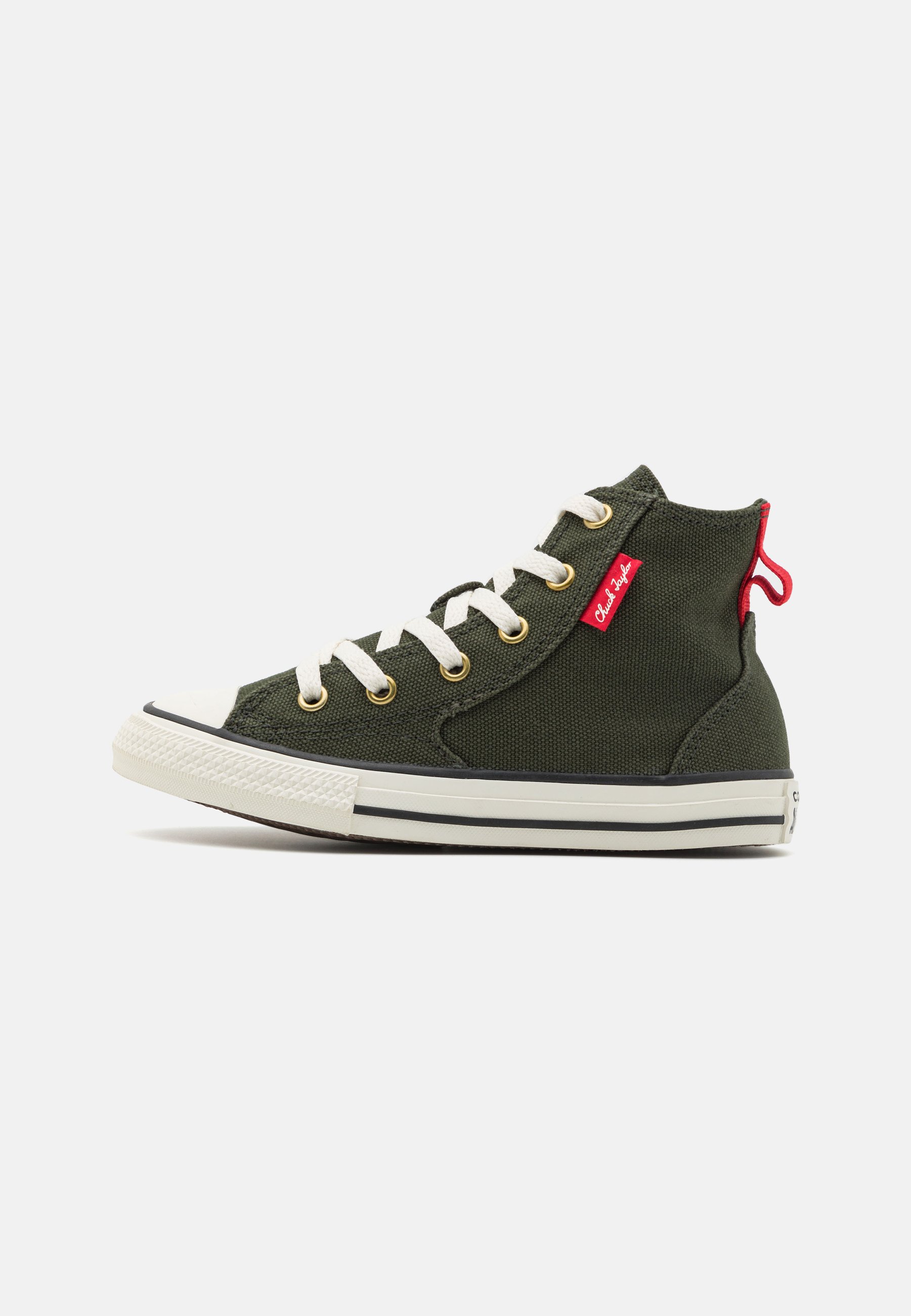 Converse CHUCK TAYLOR ALL STAR REMASTERED UNISEX - High-top trainers - forest shelter/egret/red/khaki