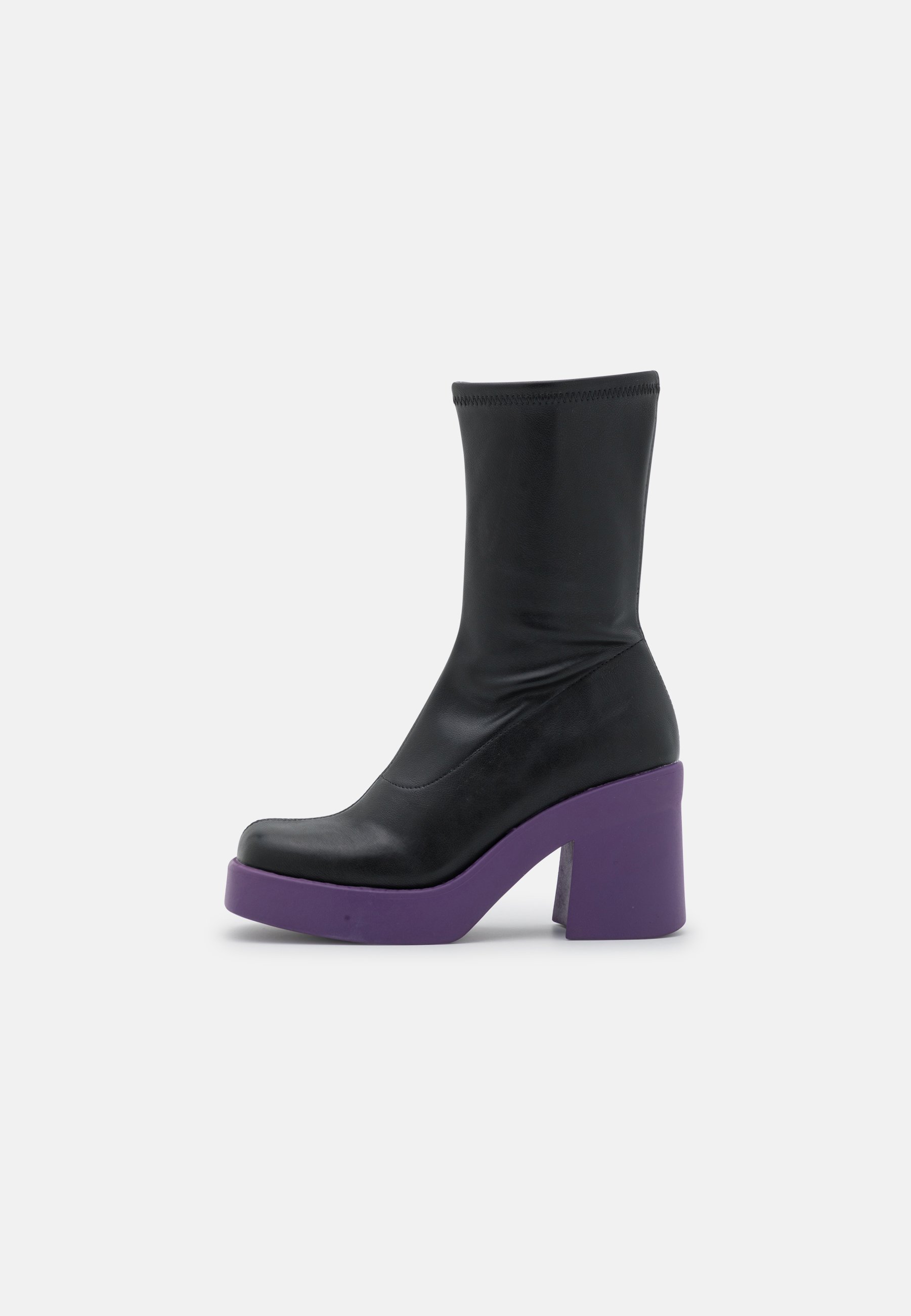 Steve Madden UPTAKE - High heeled ankle boots - black/purple/black