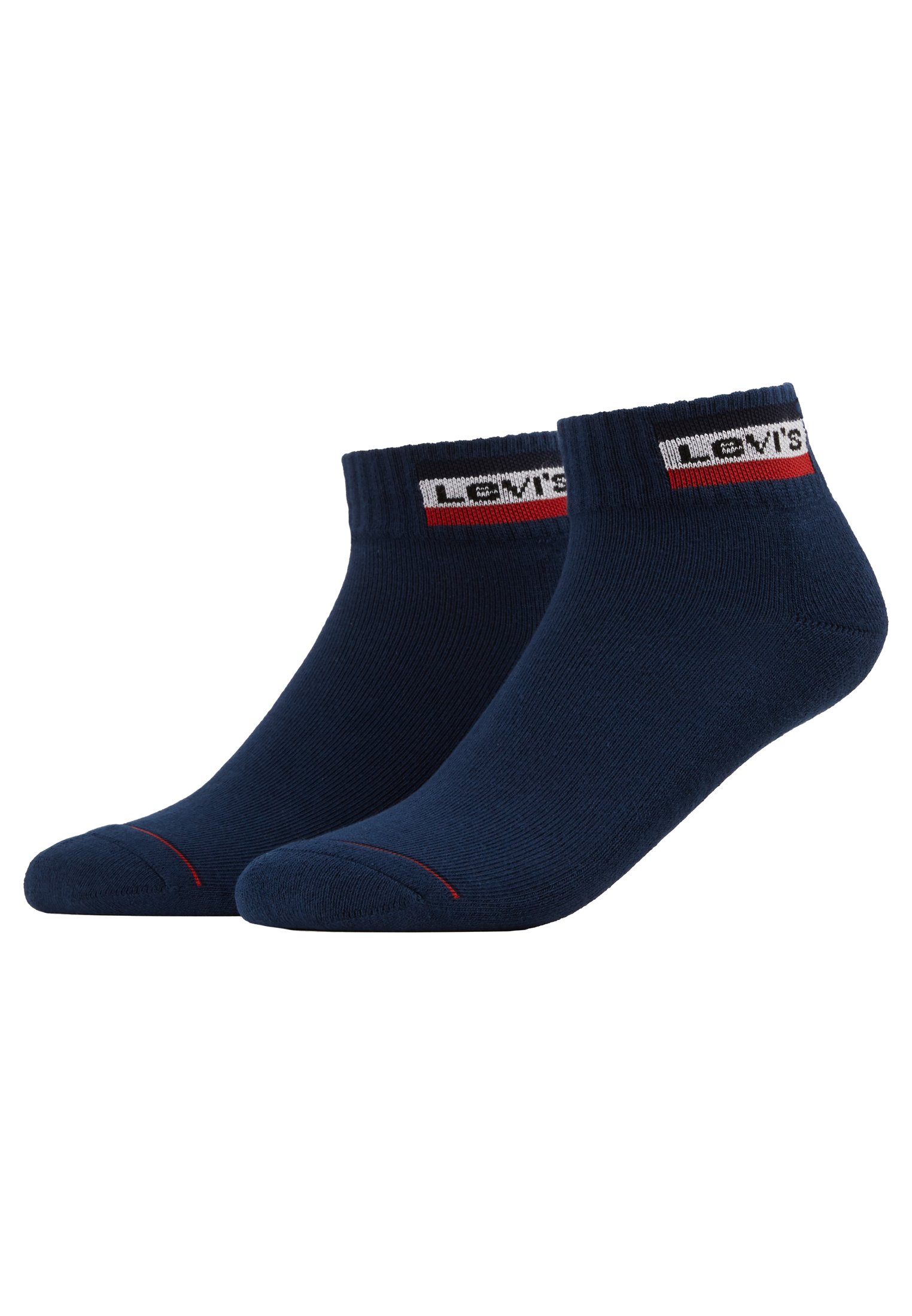 Levi's® MID CUT LOGO 2 PACK - Socks - dress blues/dark blue
