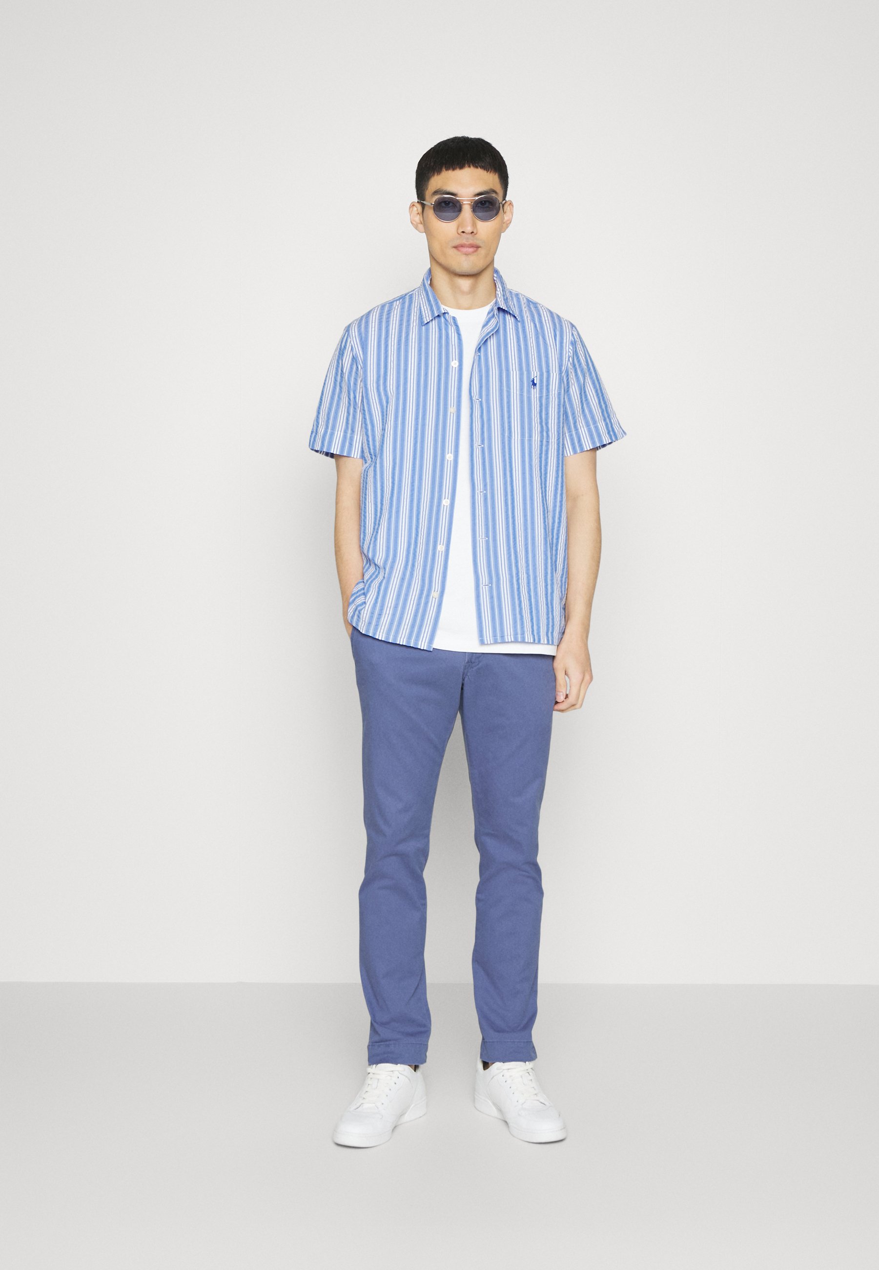 Polo Ralph Lauren SHORT SLEEVE SHIRT - Shirt - blue/white/blue