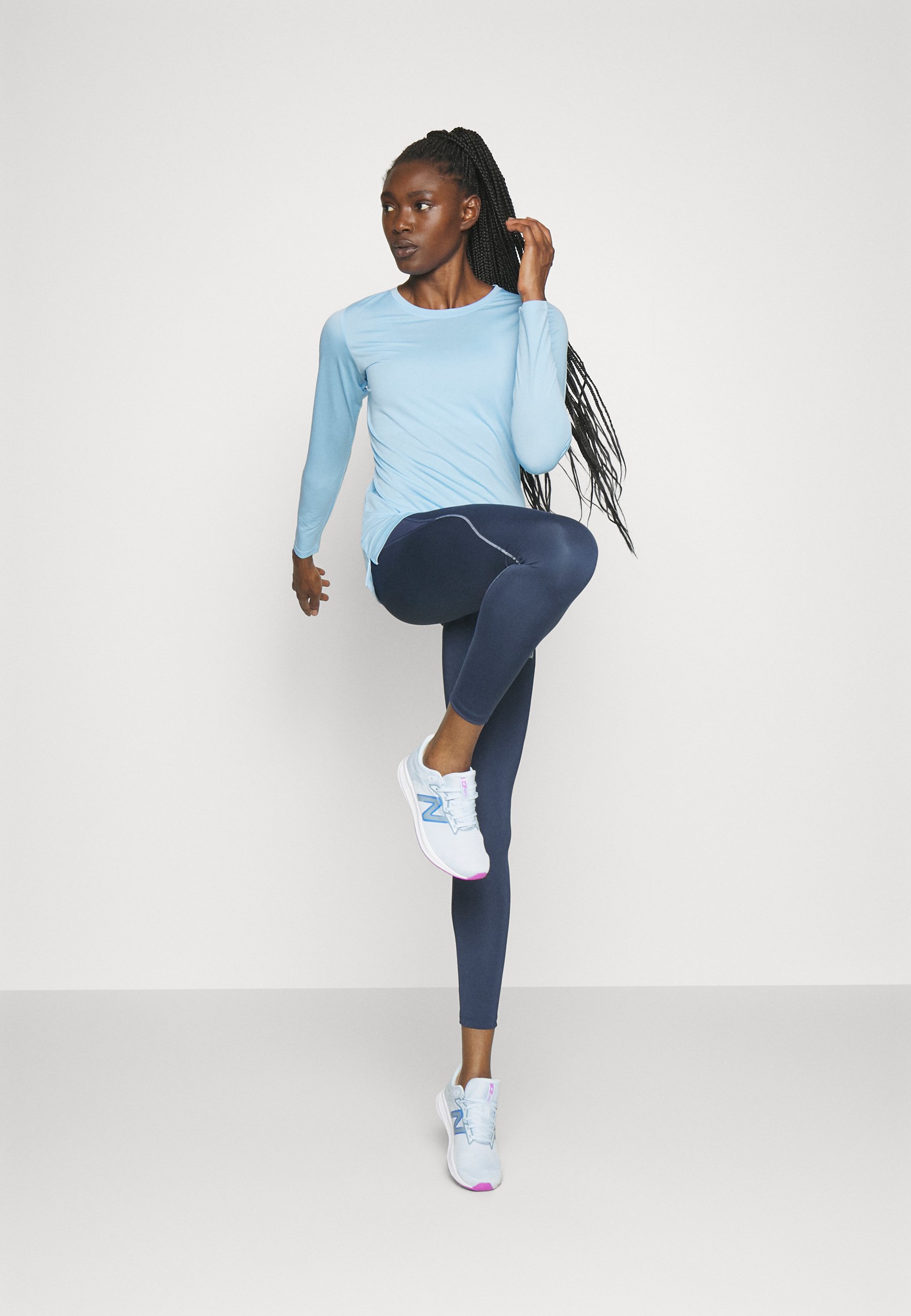 NB CORE RUN LONG SLEEVE - Long sleeved top - blue haze/blue